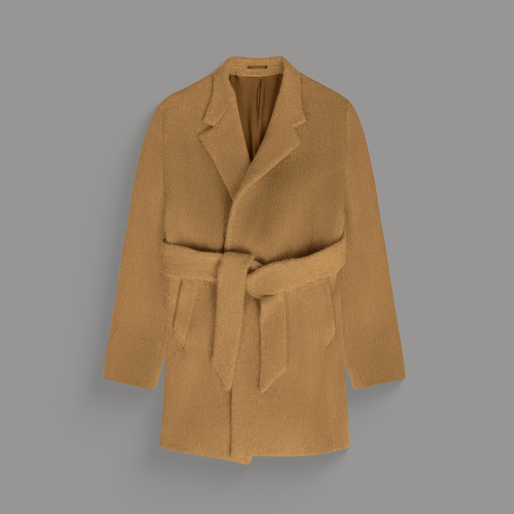 Tags:(6'0"|180 lbs) Bespoke custom linen men's suit los angeles model Tyler in  Camel
