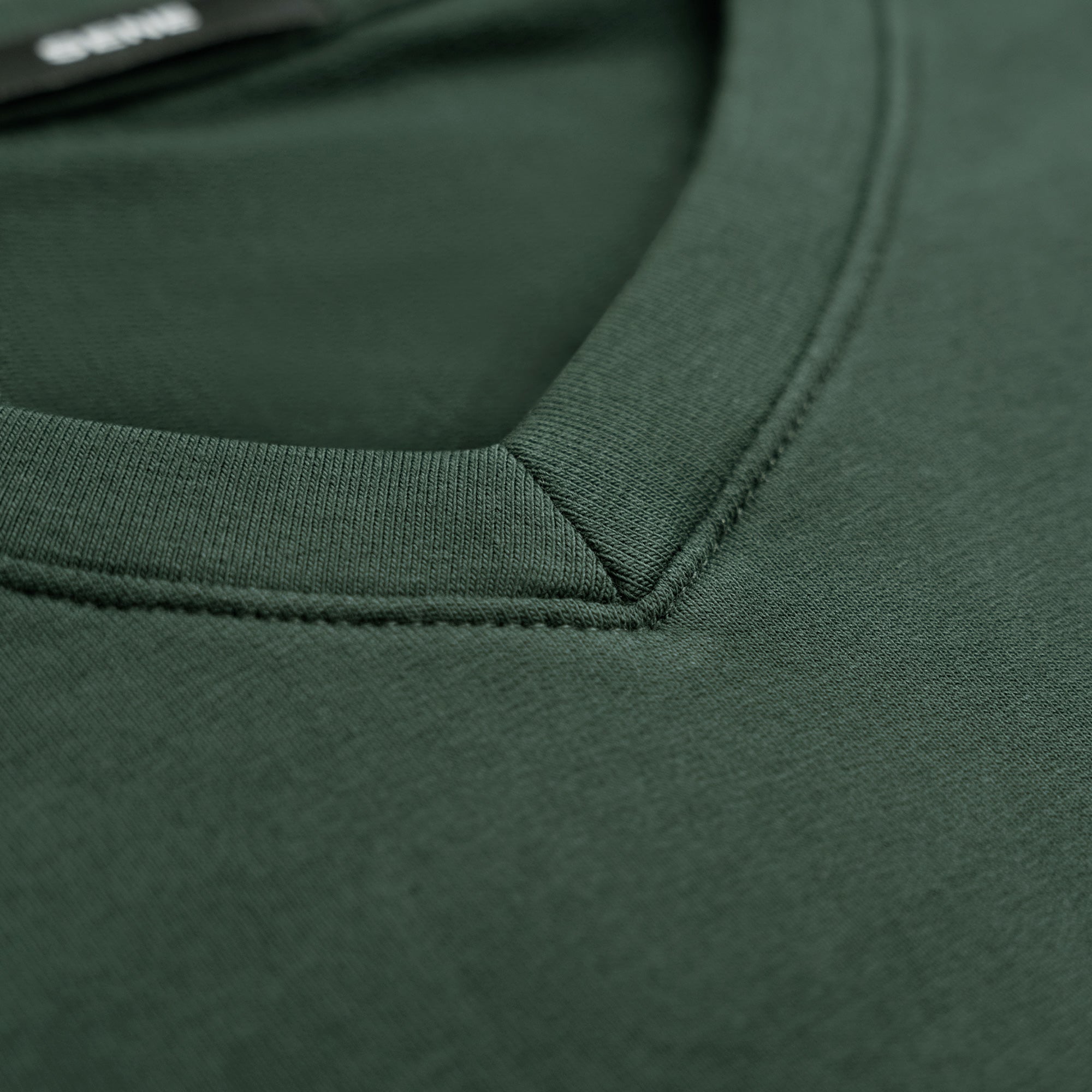 green v-neck T-shirt model Matteo in Pine Grove