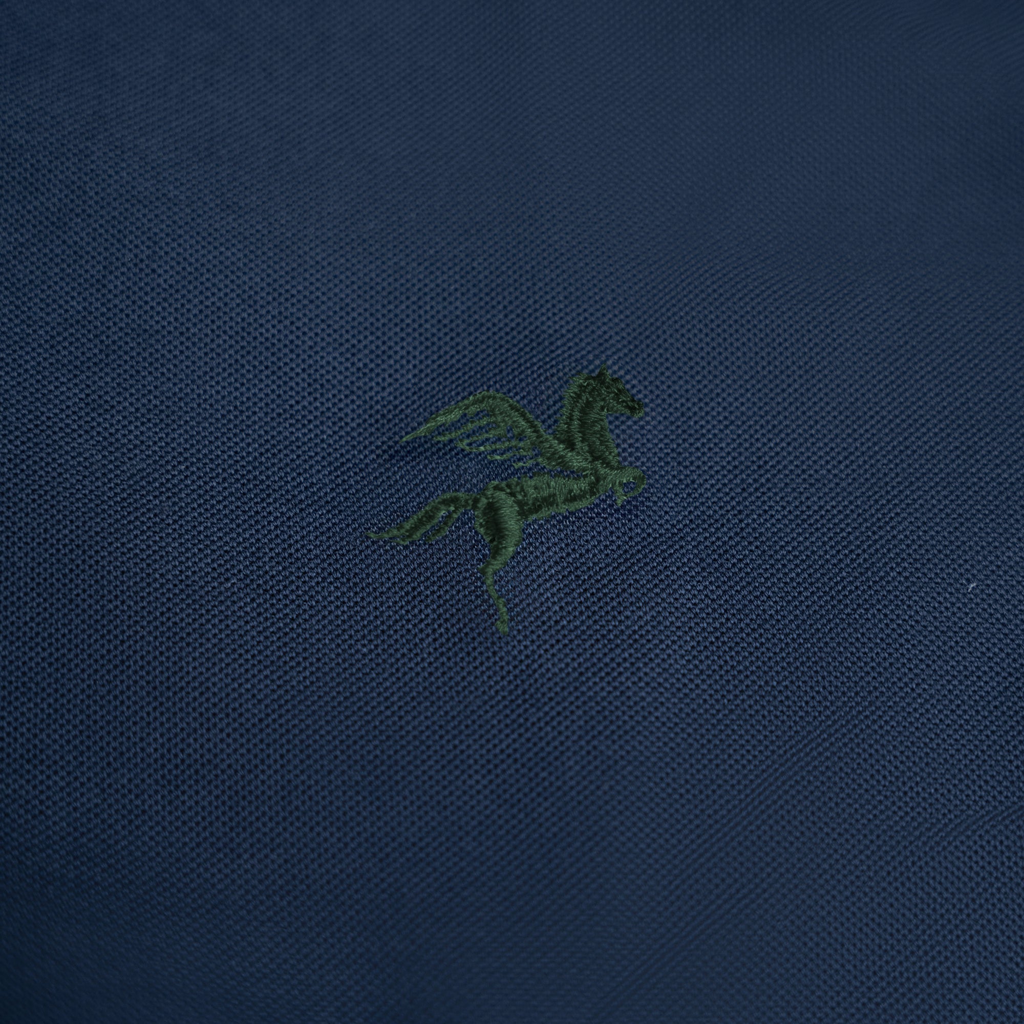 Custom Bespoke Tailored Spread Shirt model Tyler in Navy Emblem