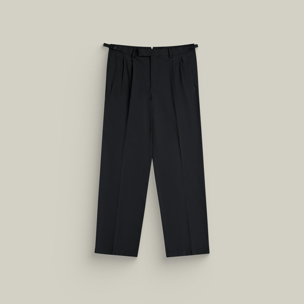 Wide Leg Ford FlexTech Trouser model Matteo in Black
