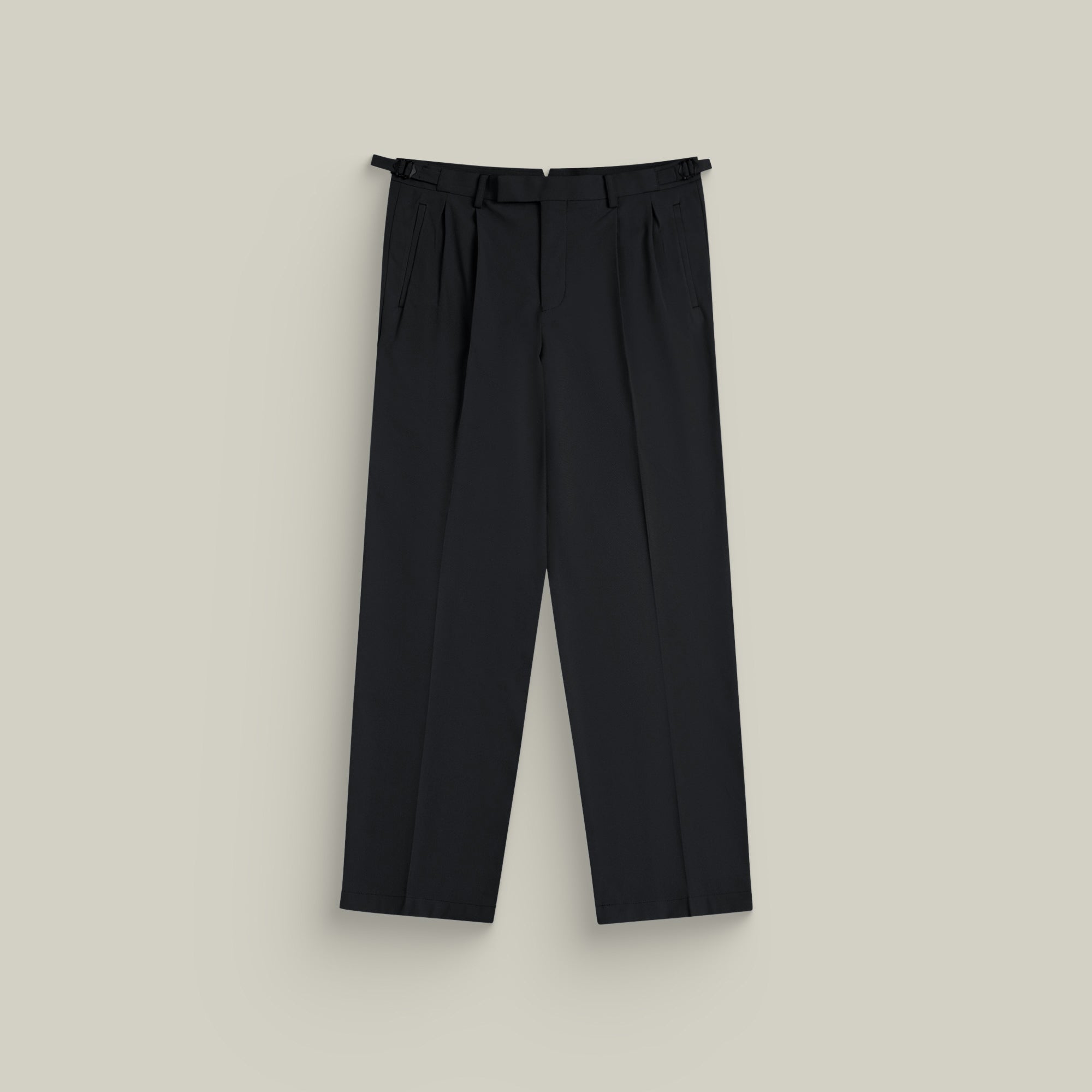Wide Leg Ford FlexTech Trouser model Matteo in Black