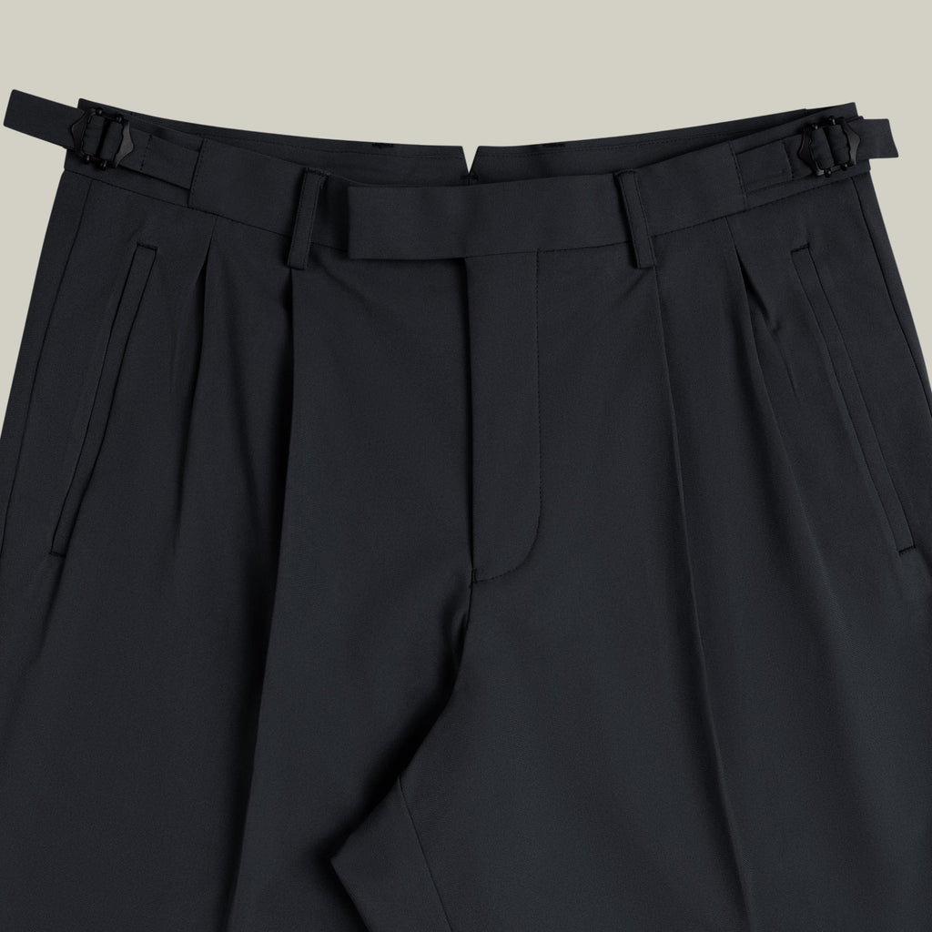 Wide Leg Ford FlexTech Trouser model Matteo in Black
