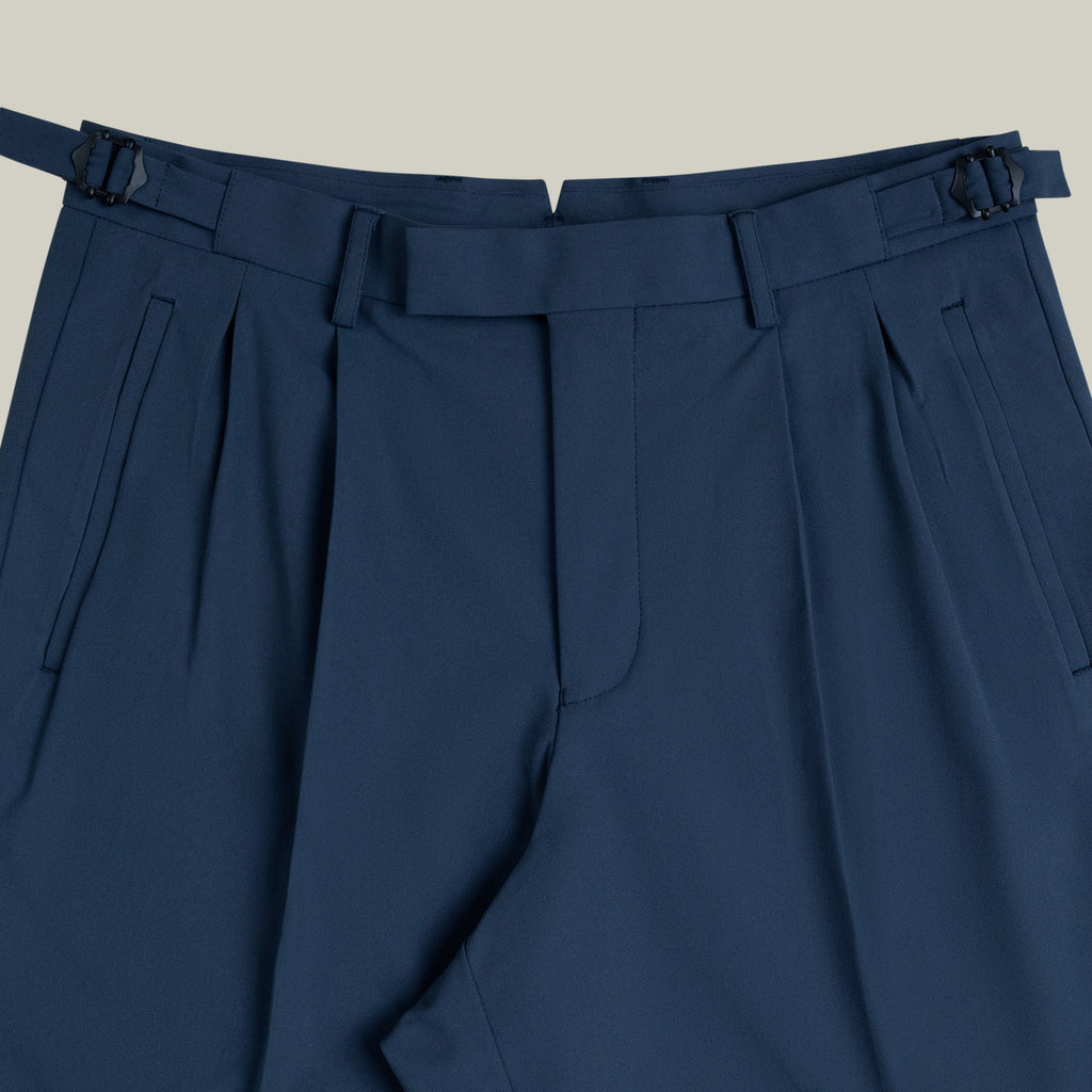 Wide Leg Ford FlexTech Trouser model Matteo in Marina