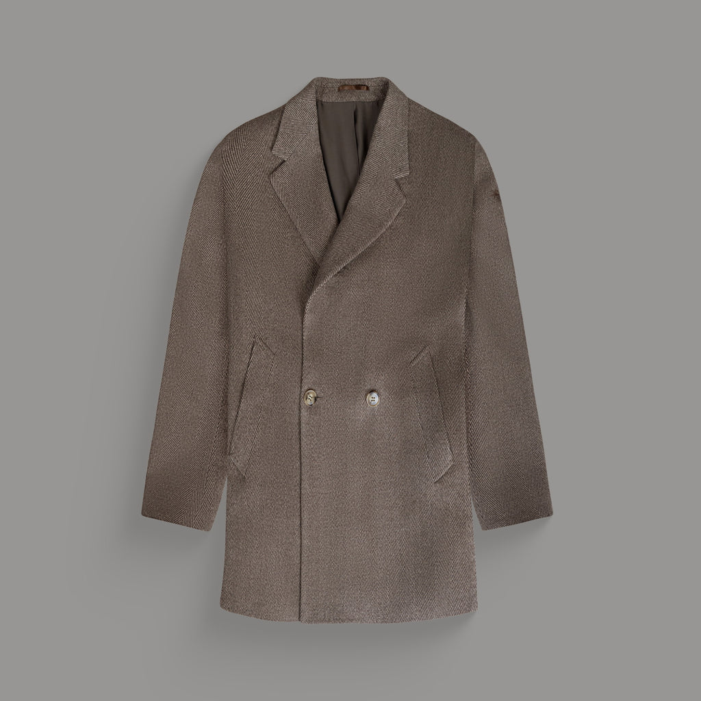 Tags:(6'0"|180 lbs) Bespoke custom linen men's suit los angeles model Tyler in  Brown