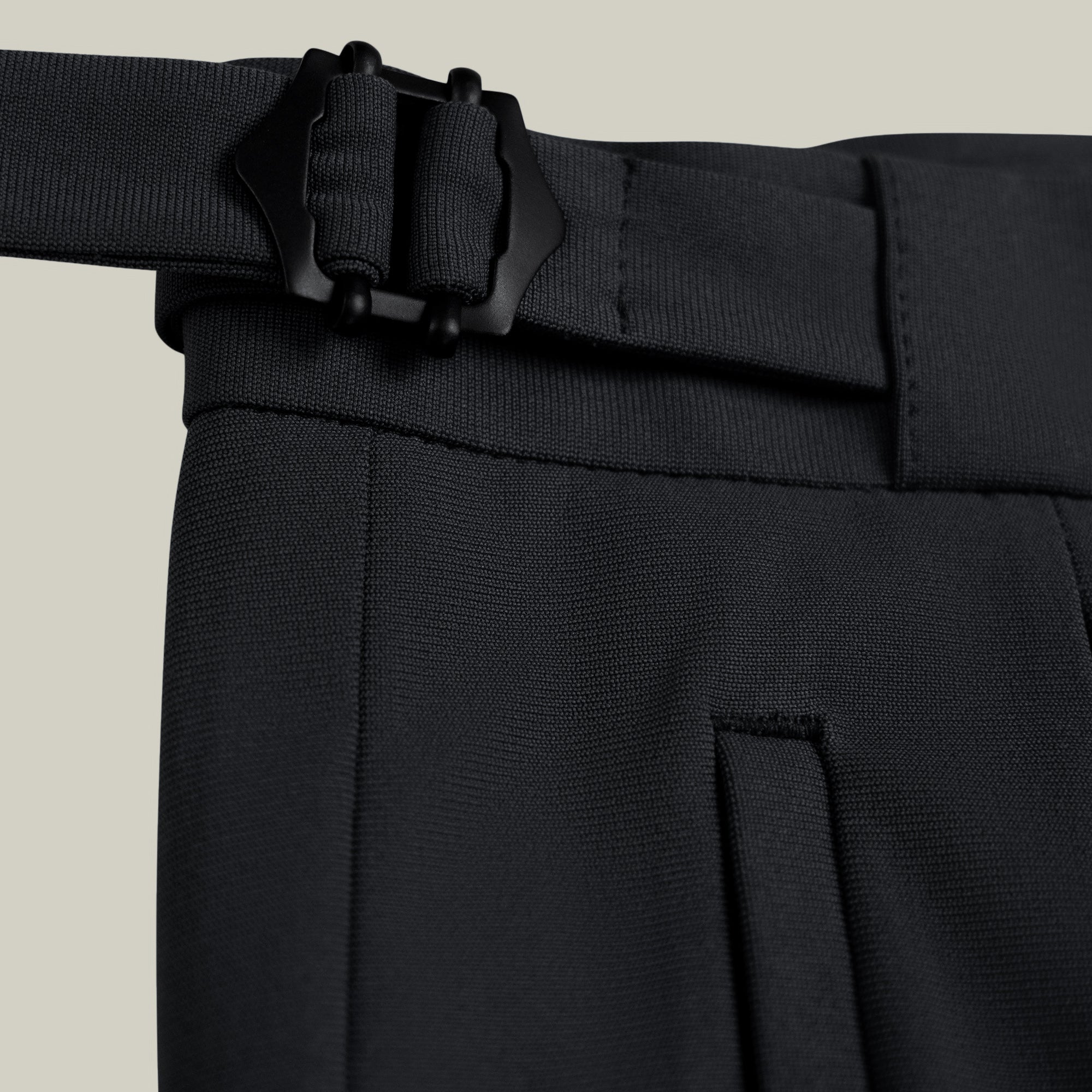 Wide Leg Ford FlexTech Trouser model Matteo in Black