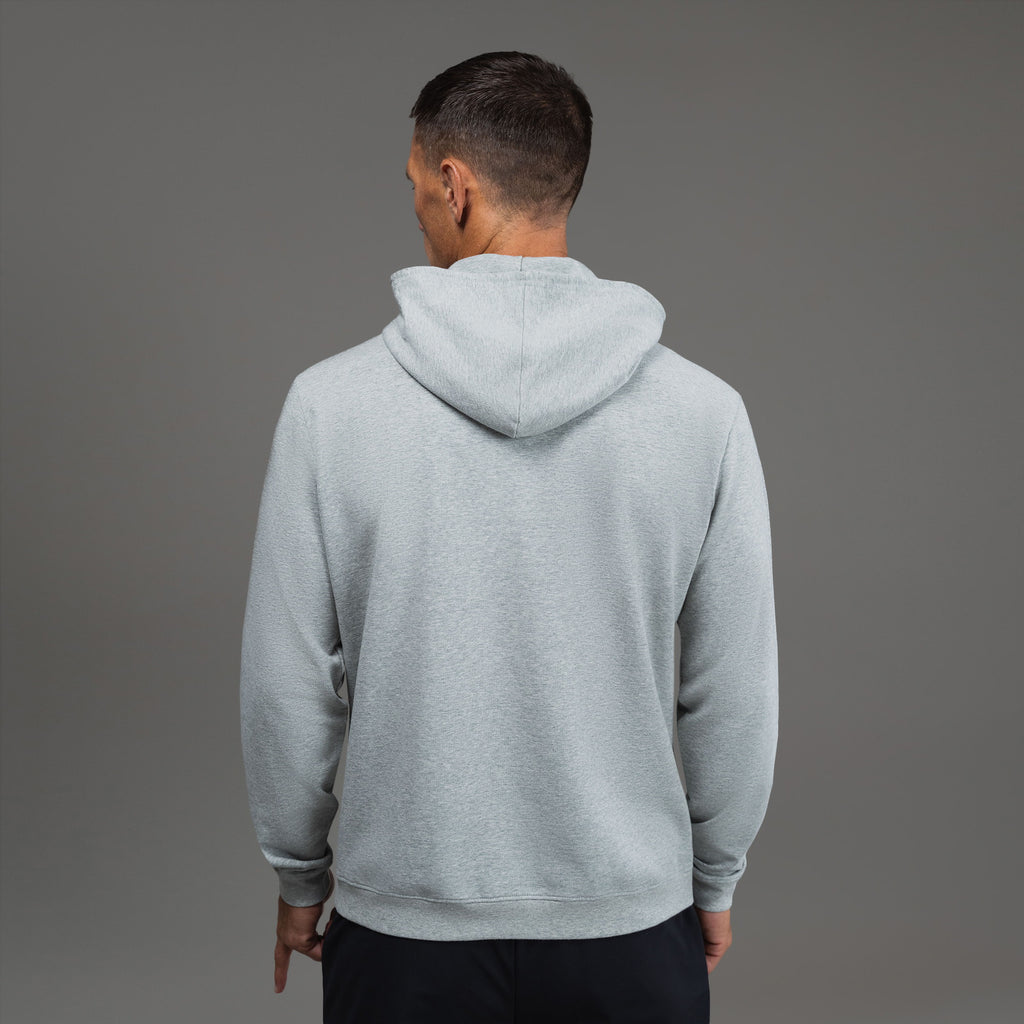 Tags:(6'0" - 180 lbs|Medium) custom hoodie model Tyler in Heather Gray