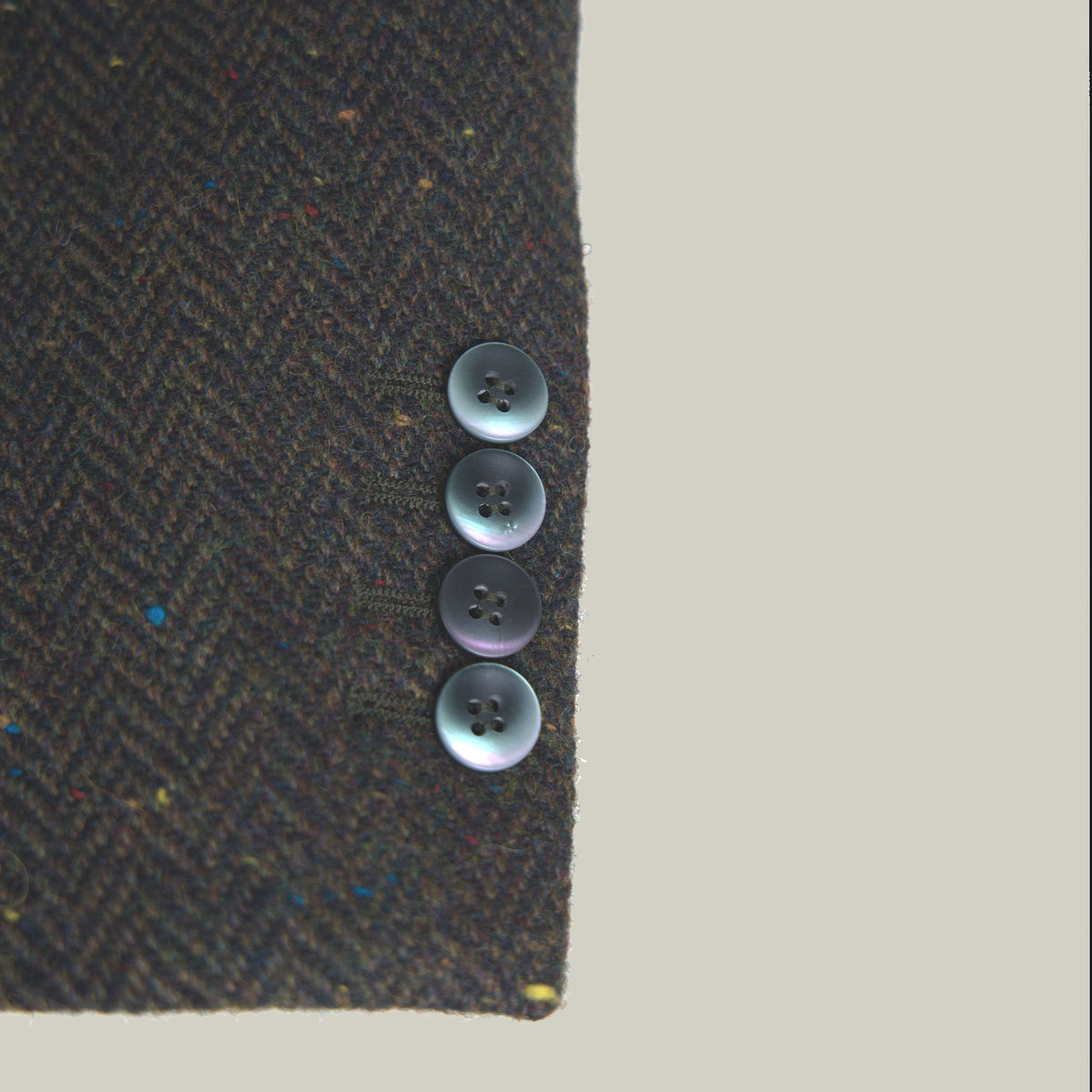 Estate Blazer model Tyler in Smoked Oak Herringbone