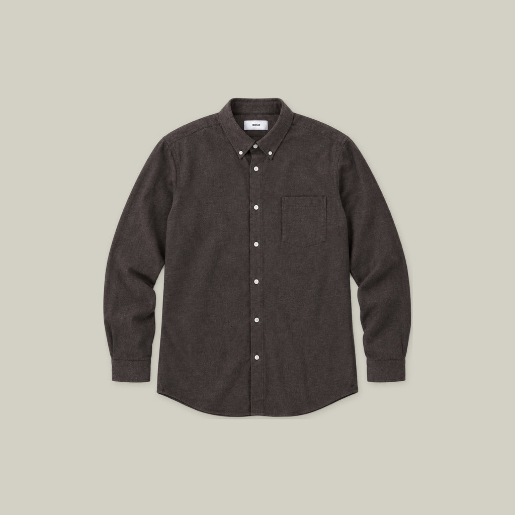 Flannel Shirt model Tyler in Ristretto