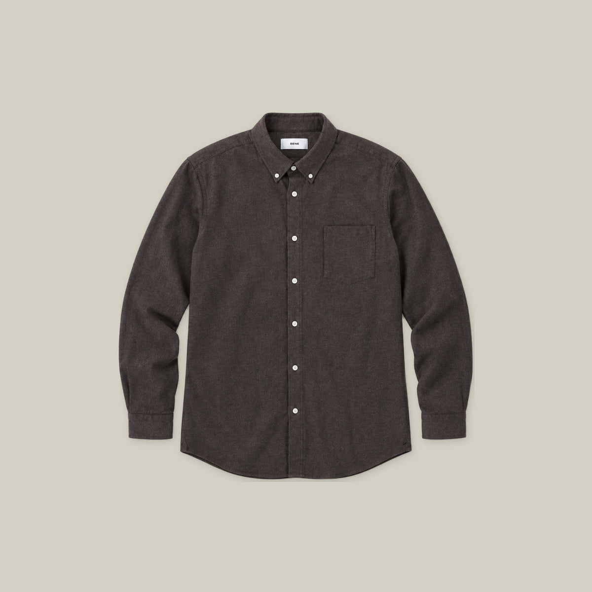 Flannel Shirt model Tyler in Ristretto