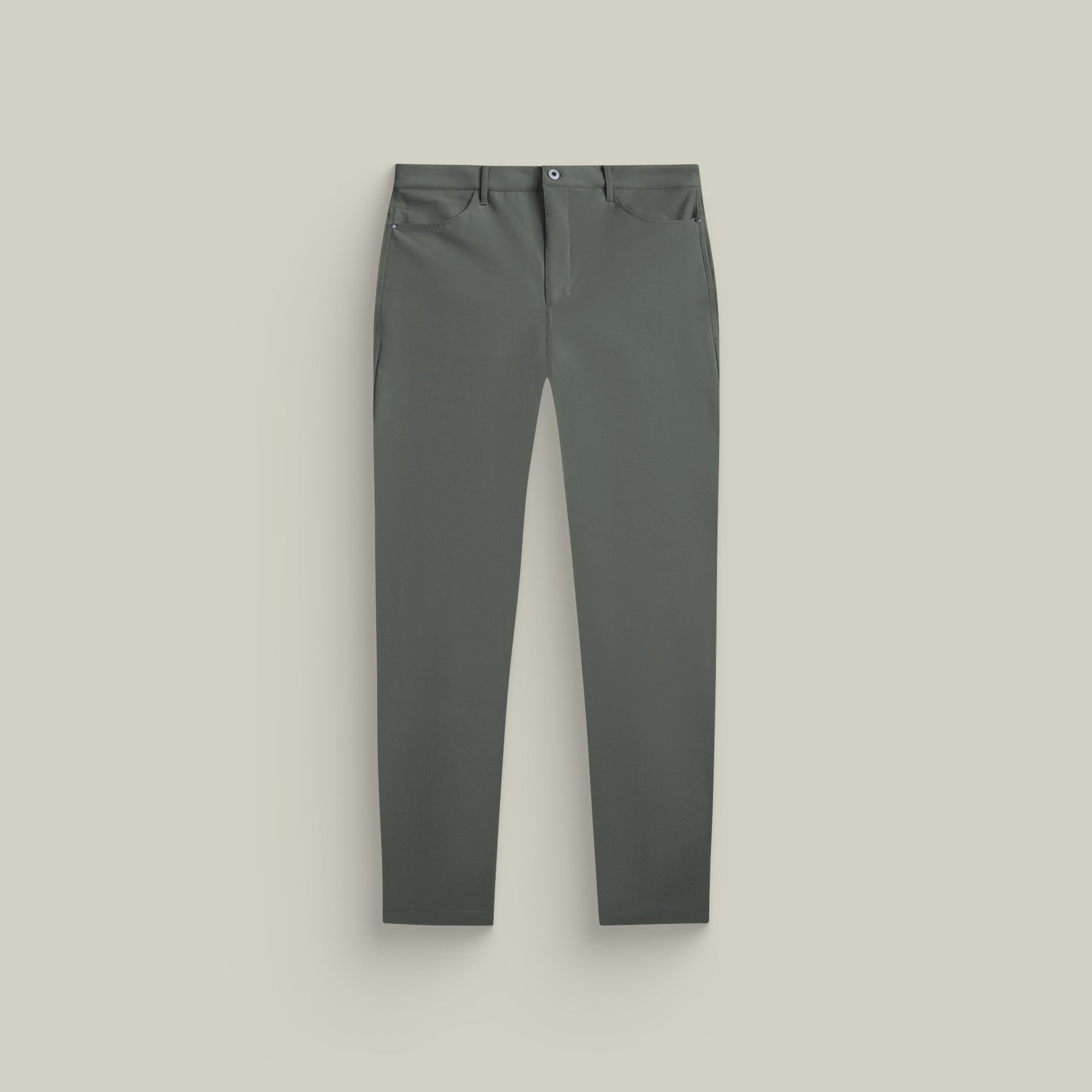 Tags:(6'1"|165) bespoke custom trousers pant chino performance technical model Jessey in Pebble