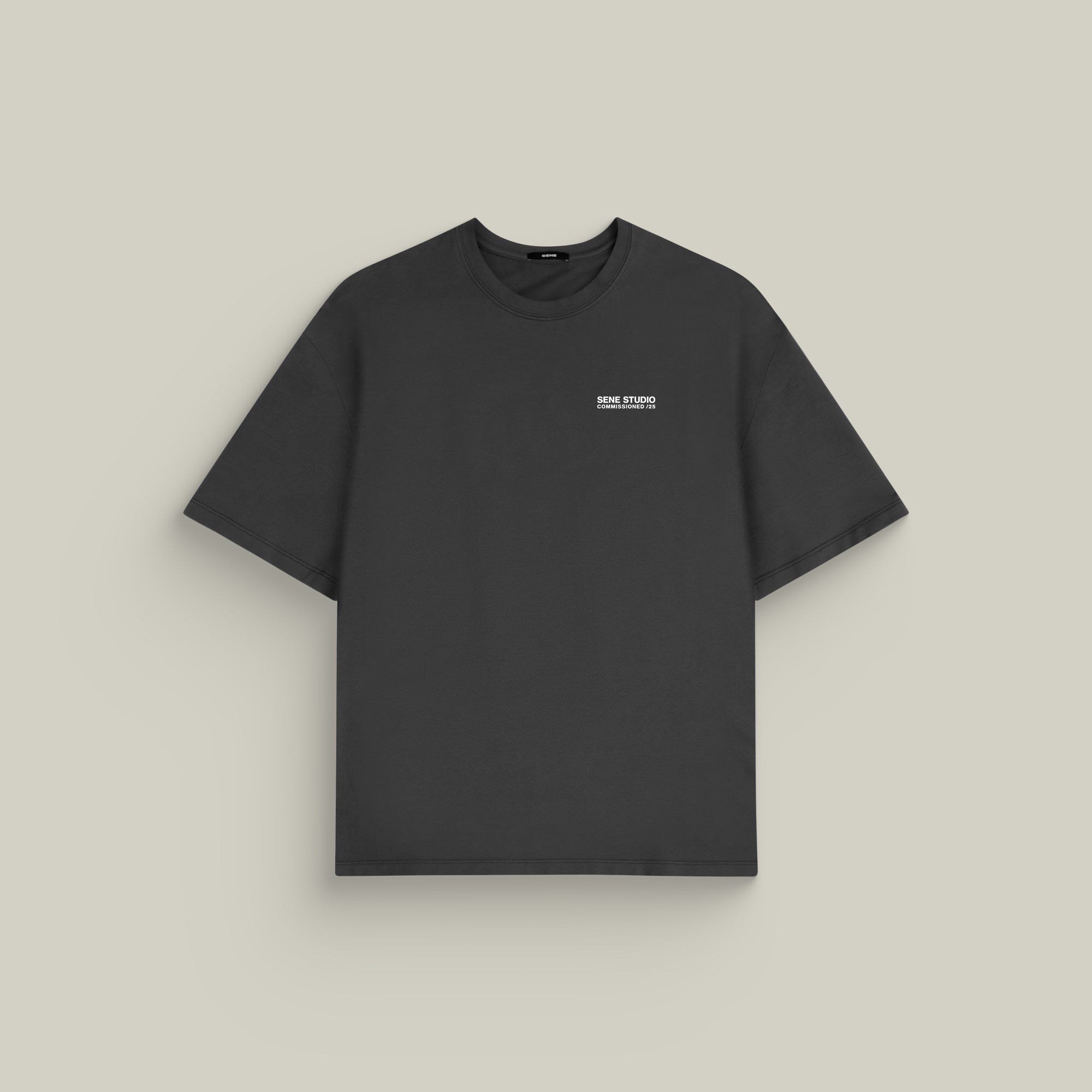 Tags:(6'0" - 180 lbs) custom t-shirt tee model Tyler in Smoke