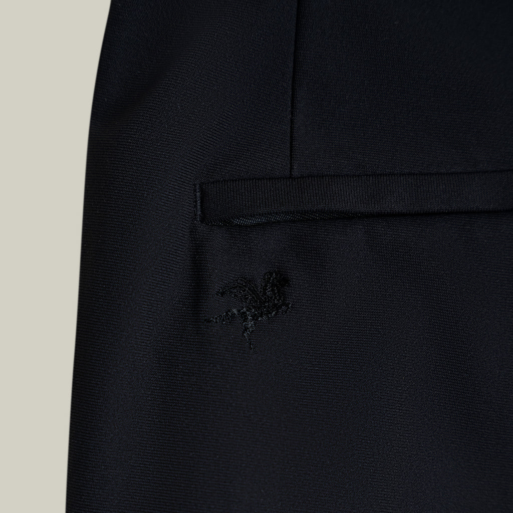 Tags:(Large | 6'1" - 165) Custom Peak Lapel Tuxedo model Jessey in Black