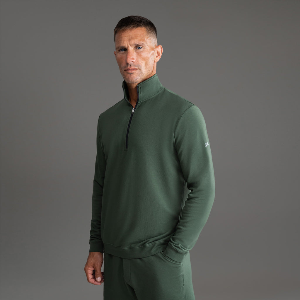 Tags:(6'0" - 180 lbs|Large) custom t-shirt tee model Tyler in Moss