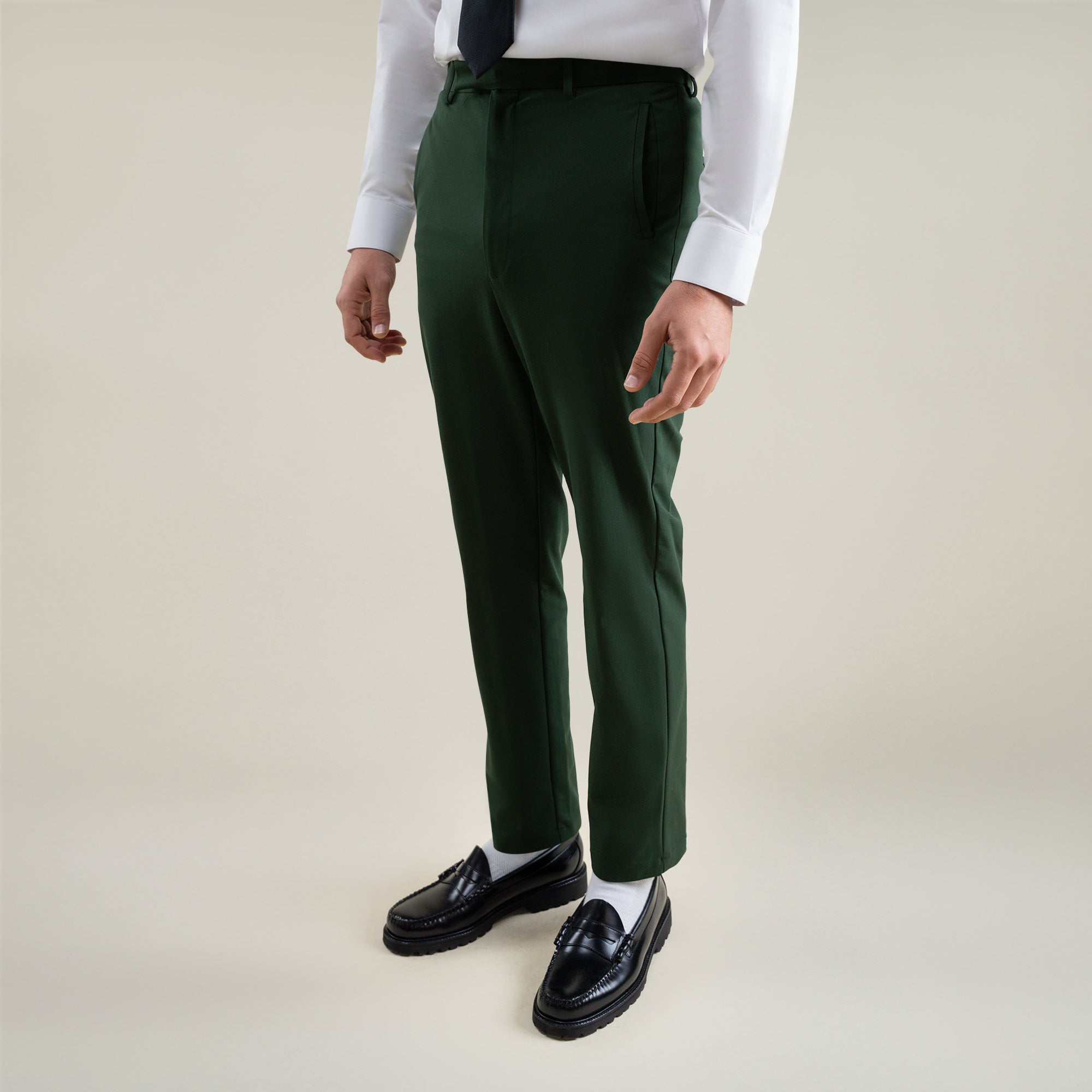 Tags:(6'1"|165) bespoke custom trousers pant chino performance technical model Jessey in Pine Grove