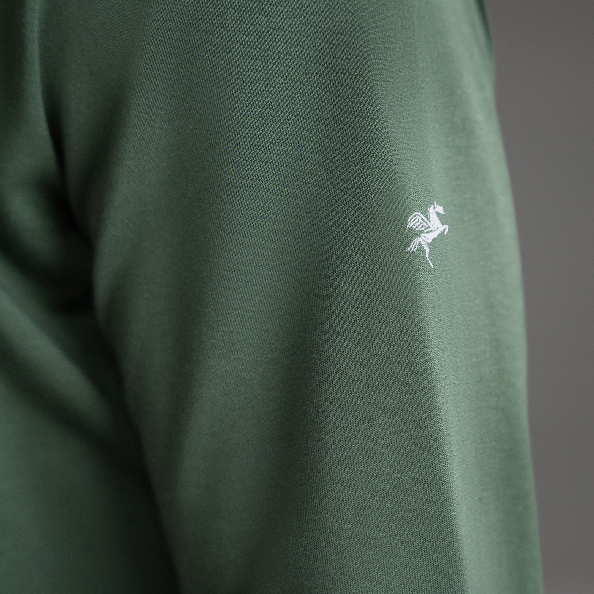 Tags:(6'0" - 180 lbs|Large) custom t-shirt tee model Tyler in Moss