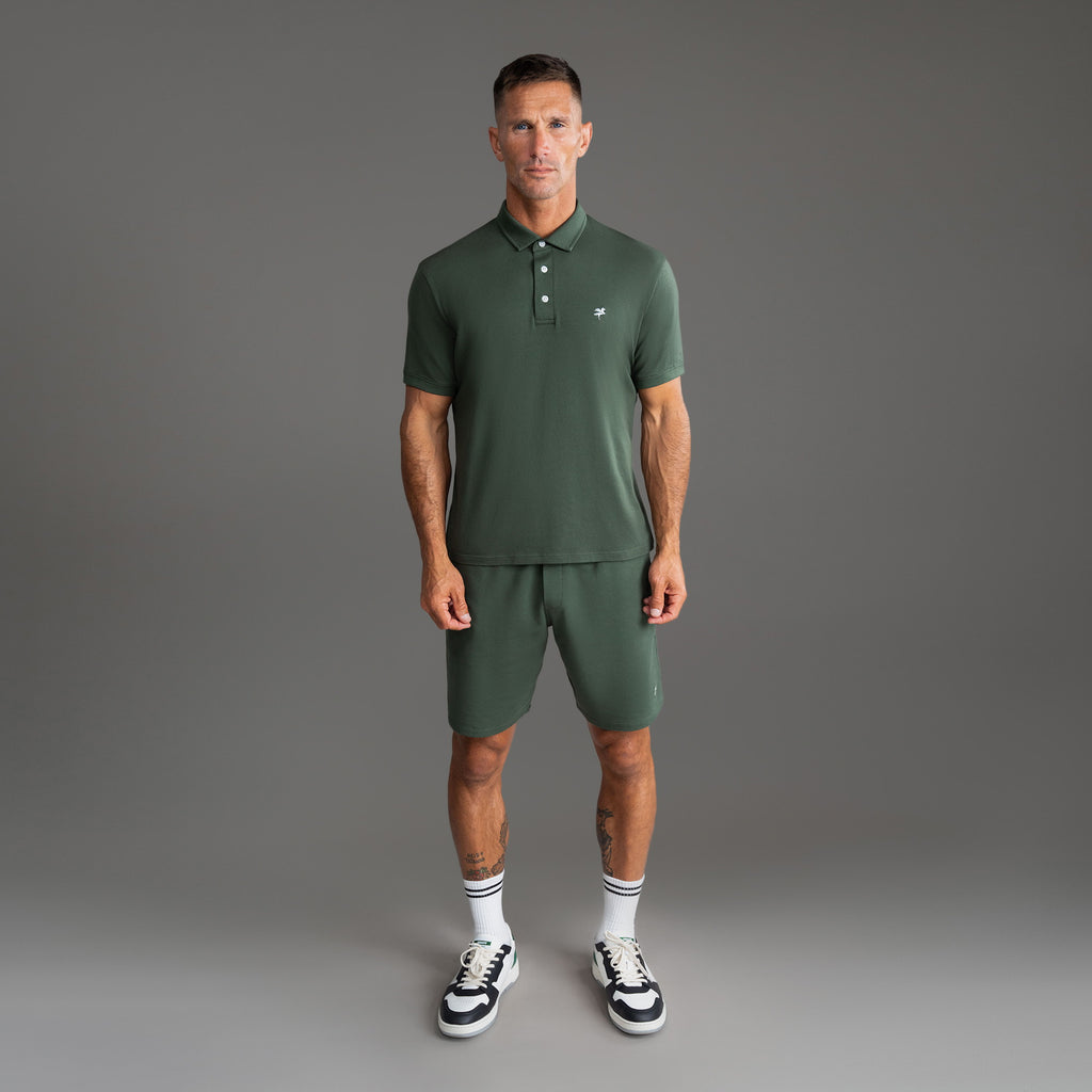 Tags:(6'0" - 180 lbs|Medium) custom t-shirt tee model Tyler in Moss