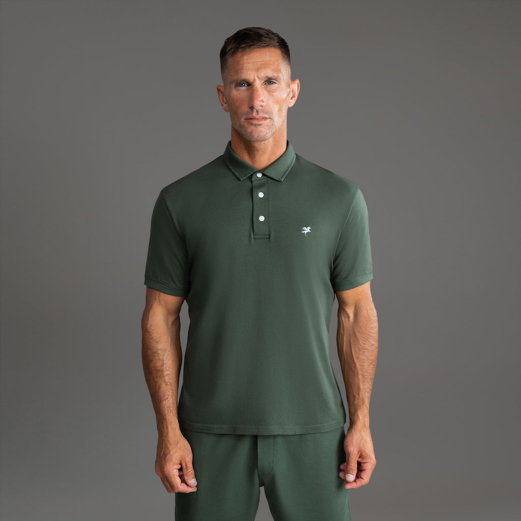 Tags:(6'0" - 180 lbs|Medium) custom t-shirt tee model Tyler in Moss