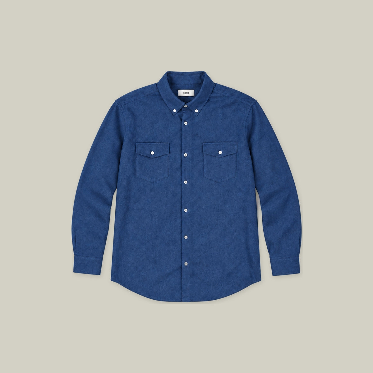 Estate Western Shirt model Tyler in Atlantic Blue