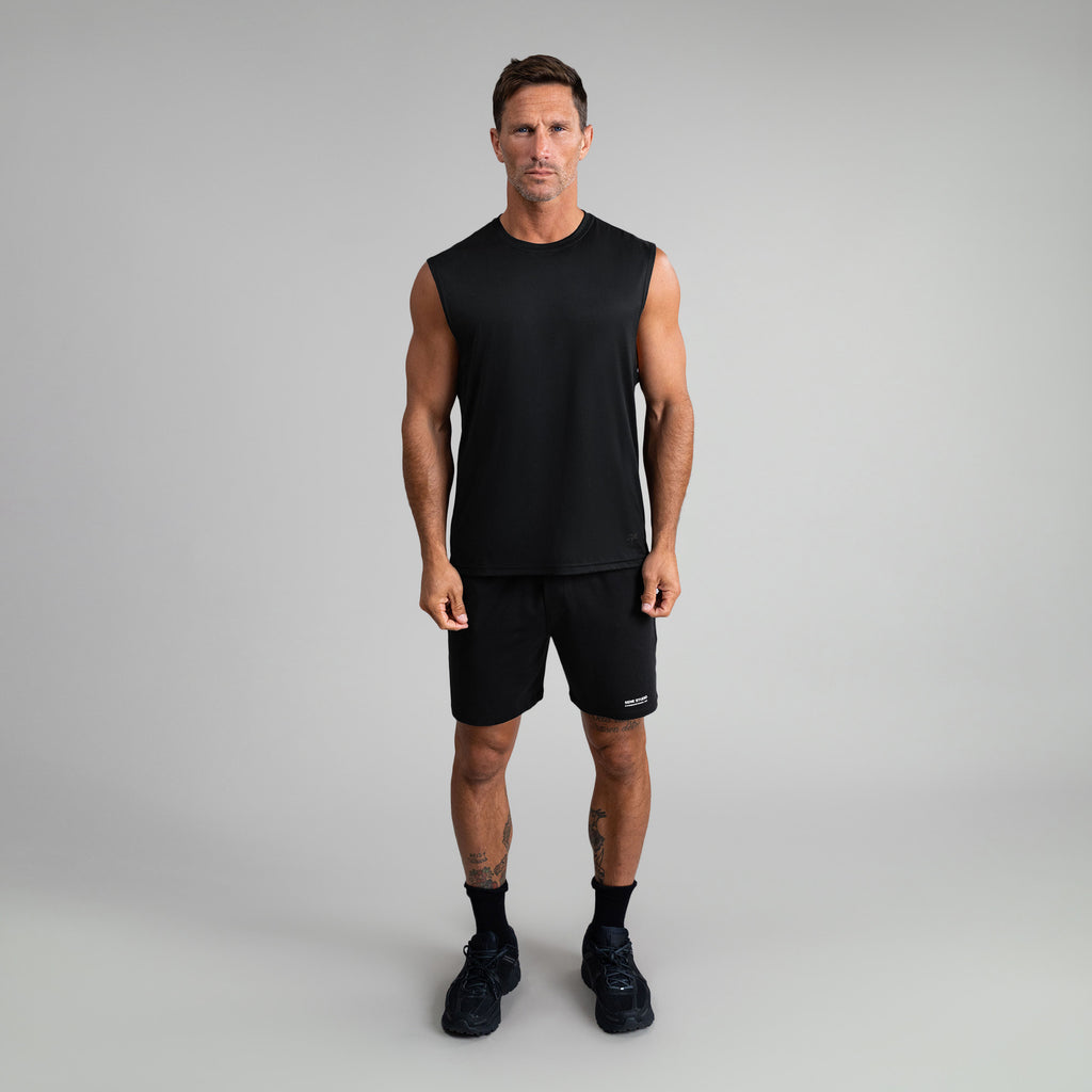Tags:(6'0"|180 lbs) Custom tee model Tyler in Black