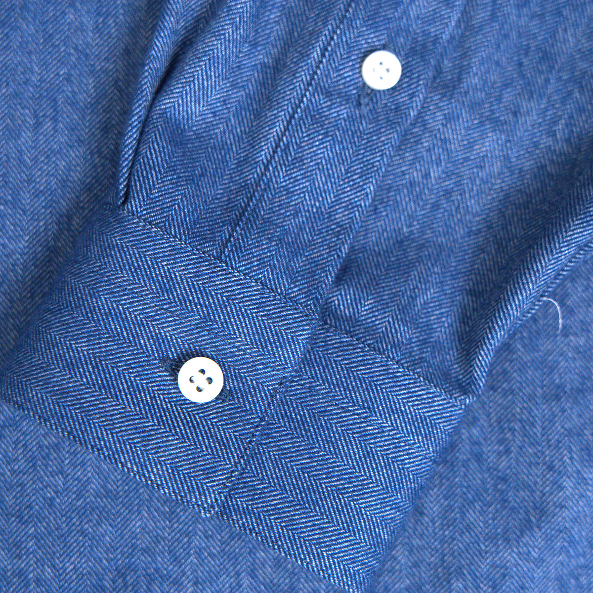 Estate Western Shirt model Tyler in Atlantic Blue