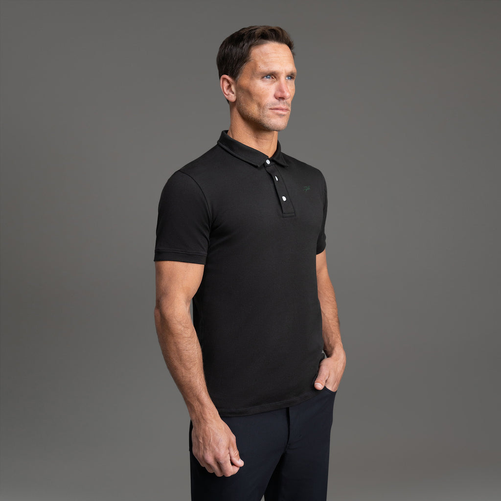Tags:(6'0" - 180 lbs|Medium) custom t-shirt tee model Tyler in Black