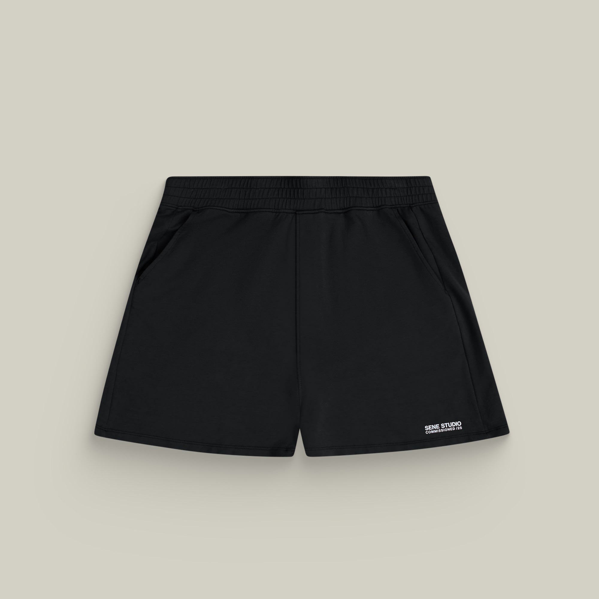 Custom shorts model Melissa in Black