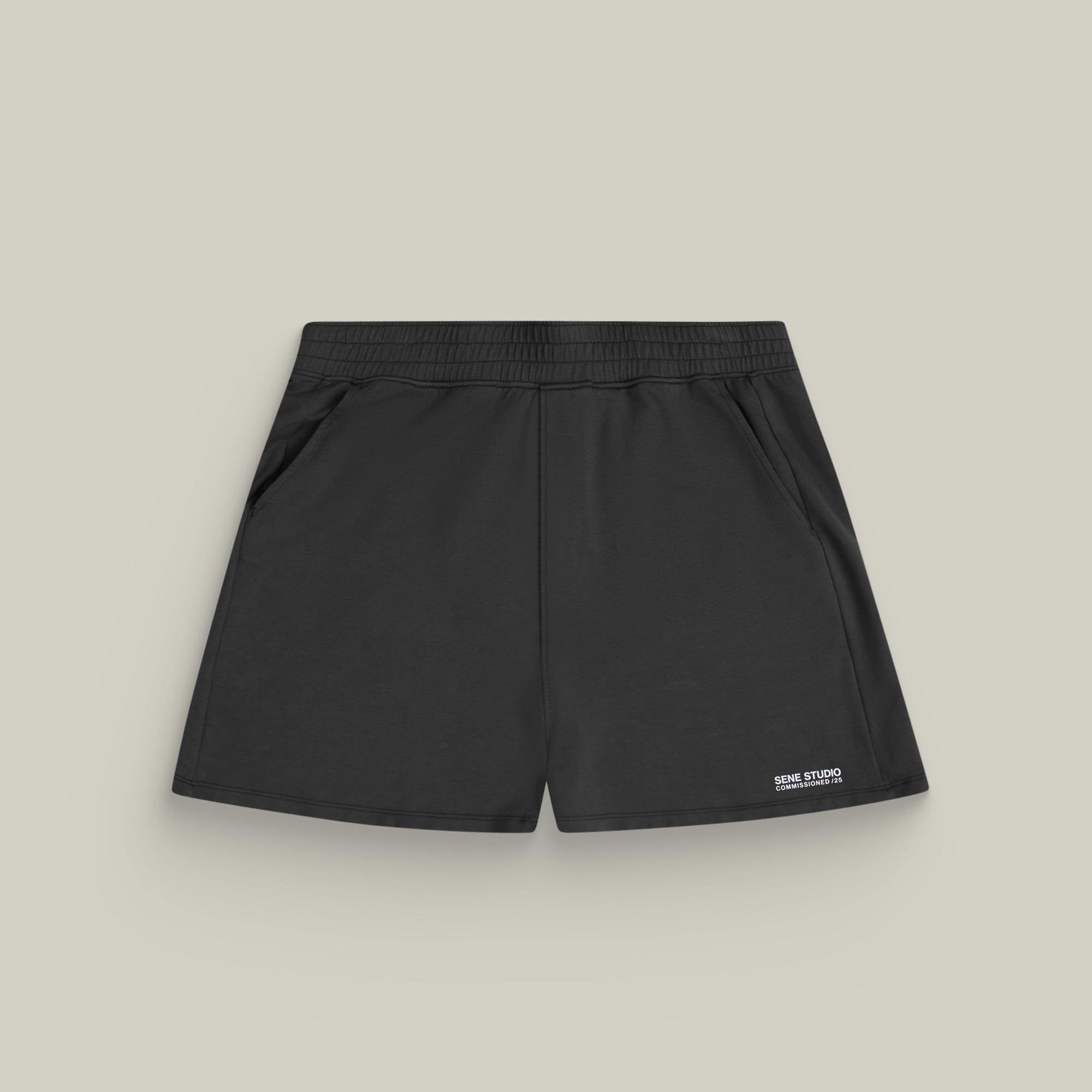 Custom shorts model Melissa in Smoke