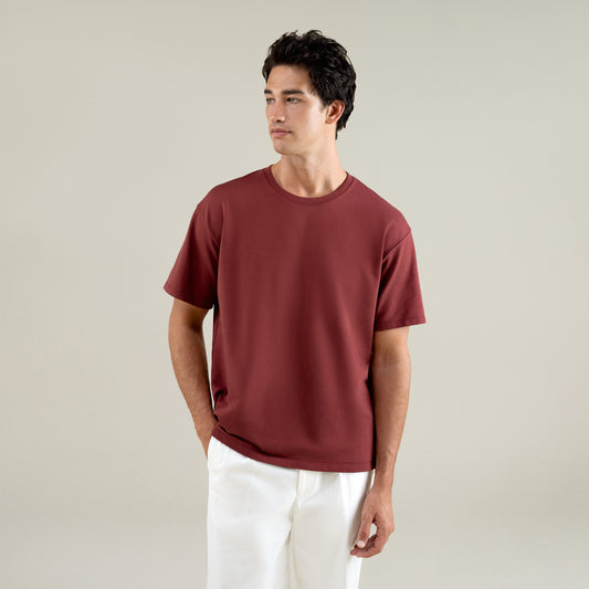Custom t-shirt tee model Jessey in Maroon