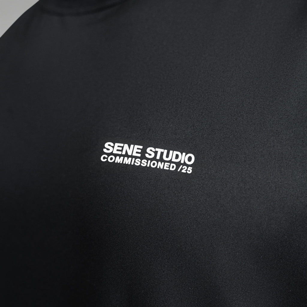 Tags:(6'0" - 180 lbs|Medium) custom t-shirt tee model Tyler in Black