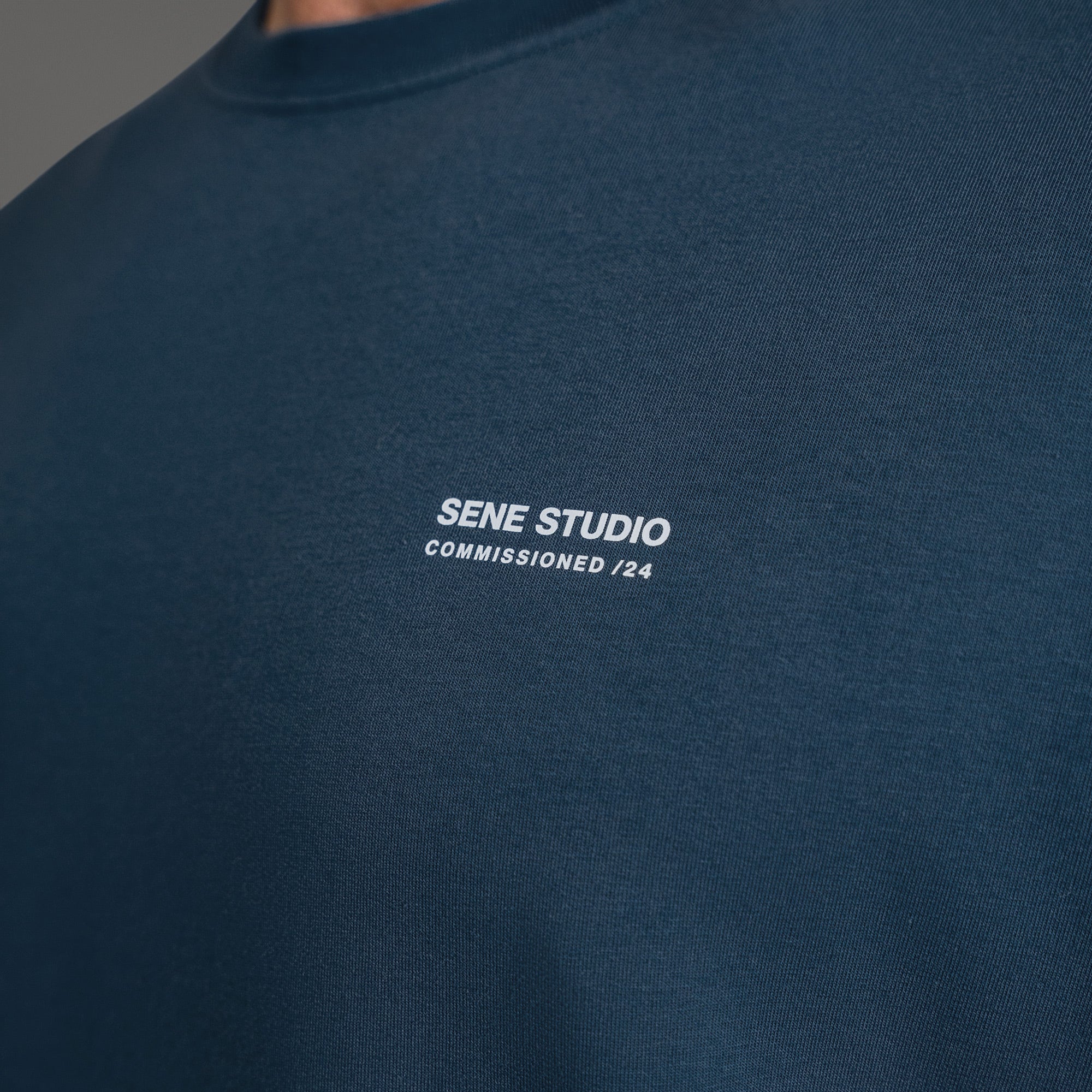 Tags:(6'0" - 180 lbs) custom t-shirt tee model Tyler in Deep Sea