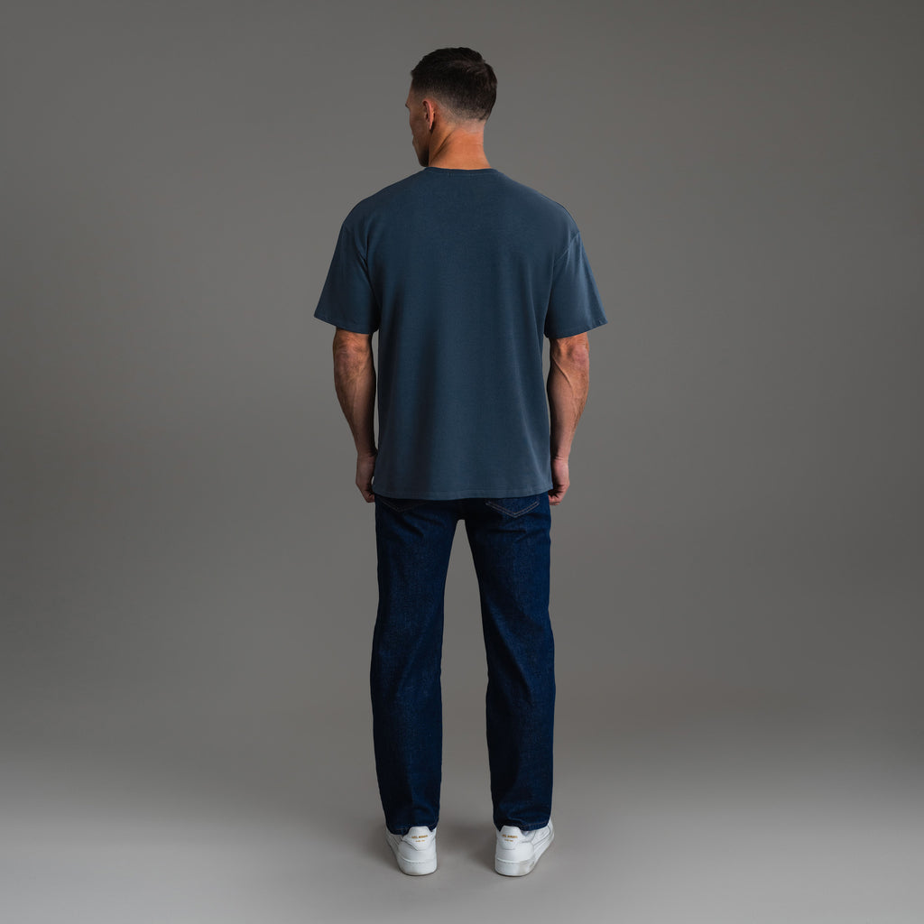 Tags:(6'0" - 180 lbs) custom t-shirt tee model Tyler in Deep Sea