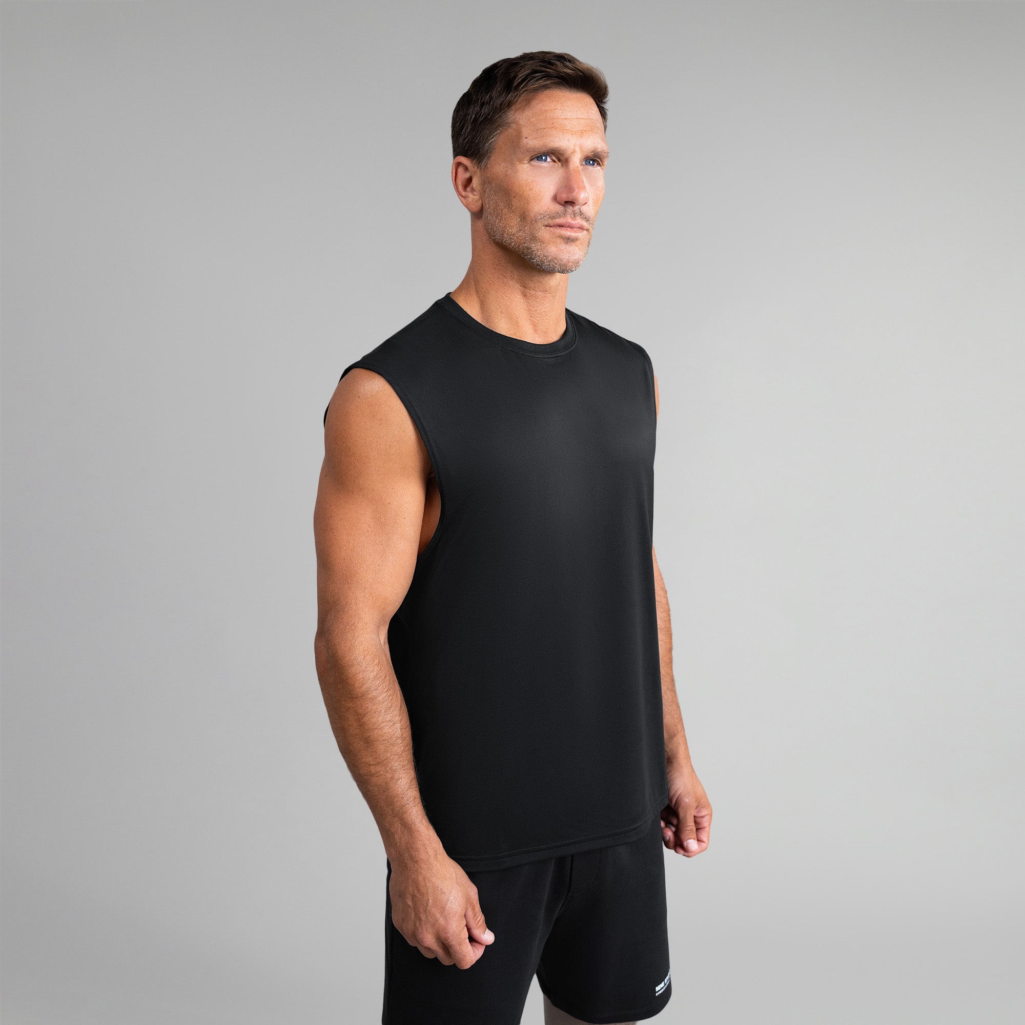 Tags:(6'0"|180 lbs) Custom tee model Tyler in Black