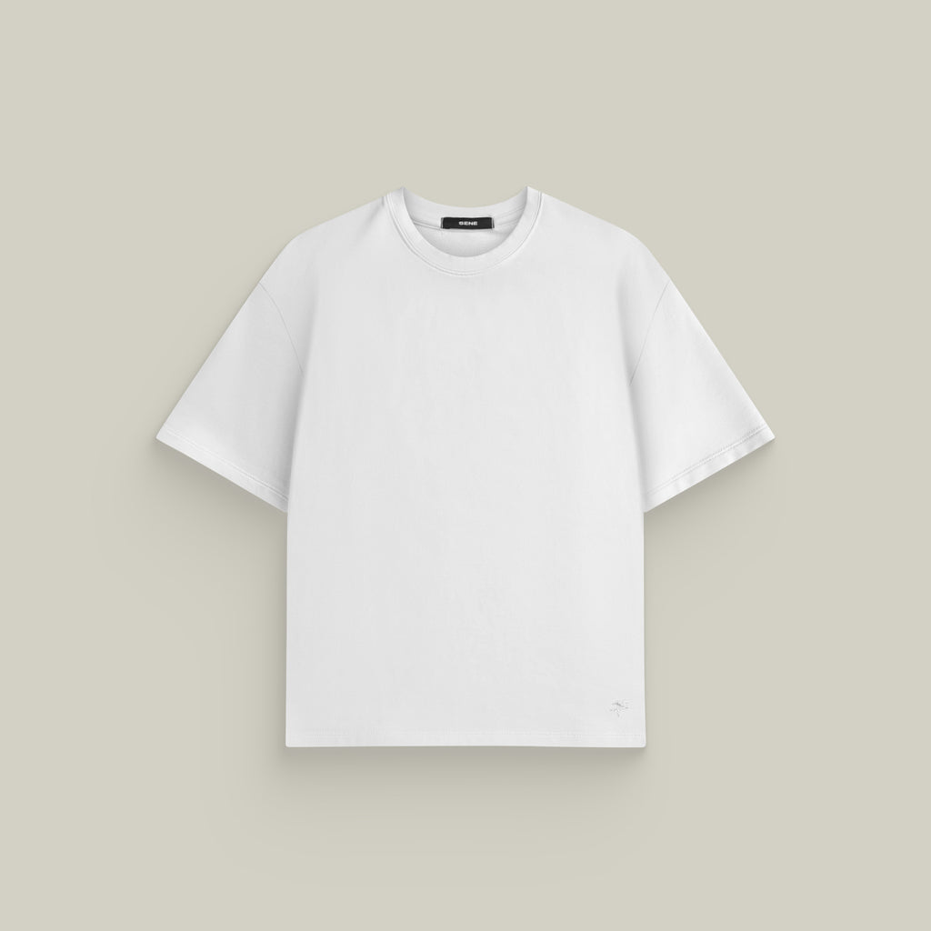 custom t-shirt tee model Melissa in White