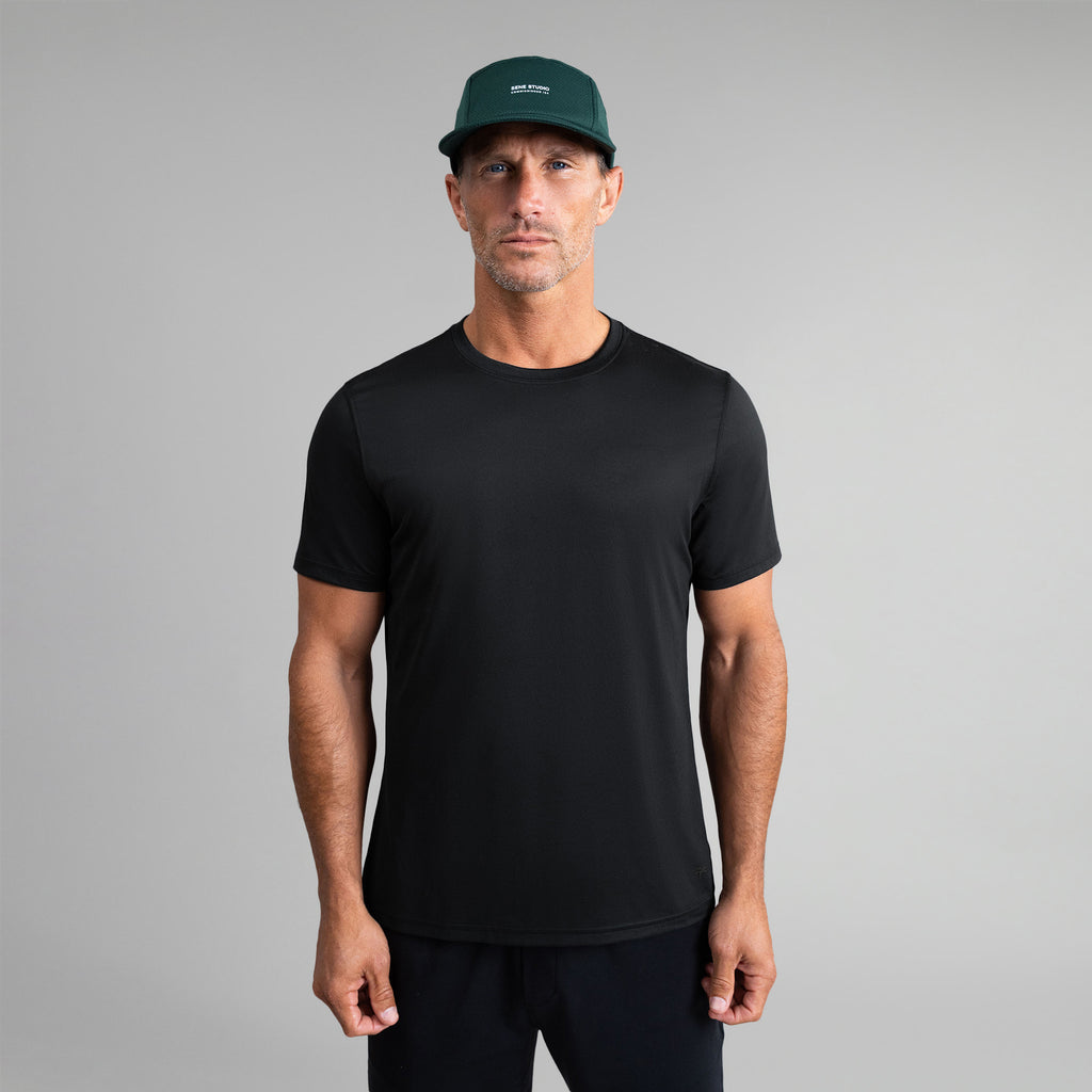 Tags:(6'0"|180 lbs) Custom tee model Tyler in Black