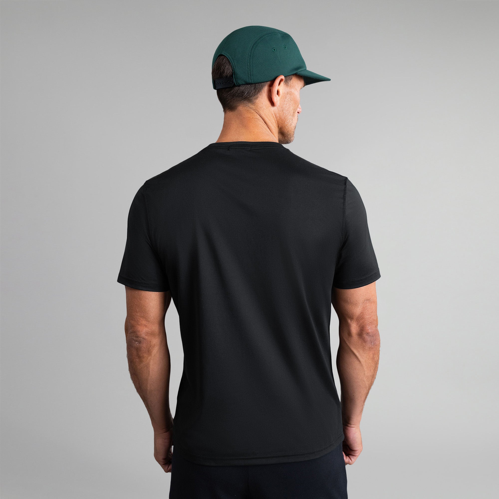 Tags:(6'0"|180 lbs) Custom tee model Tyler in Black