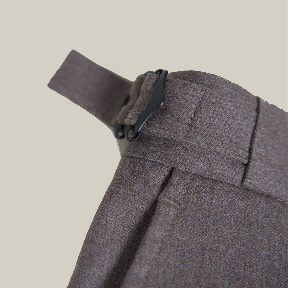 Ford Wool Straight Trouser model Tyler in Weathered Oak
