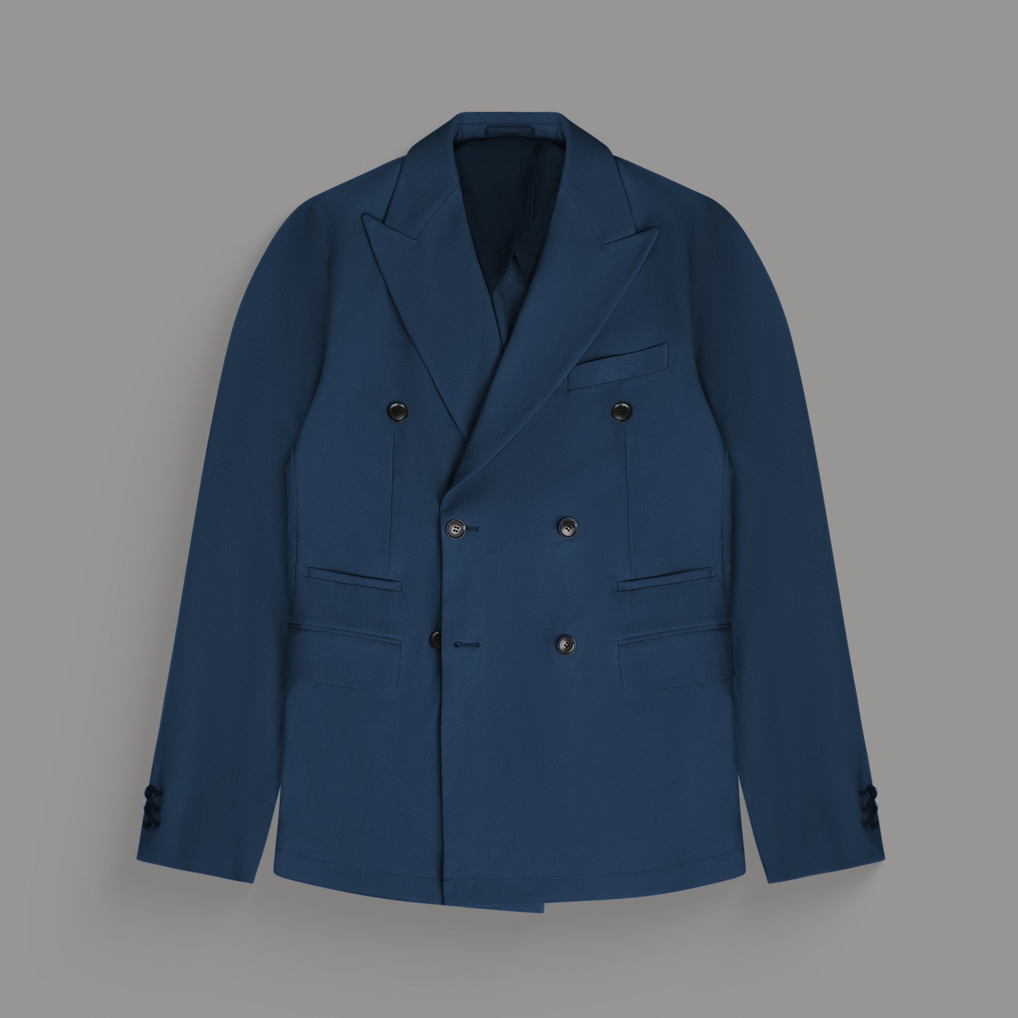 Tags:(6'0"|180 lbs) Bespoke custom linen men's suit los angeles model Tyler in Nautical Blue