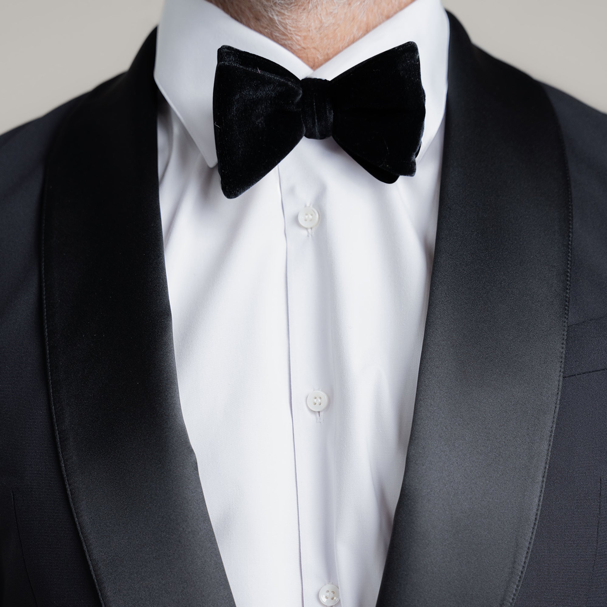 Custom Shawl Collar Tuxedo model Guillermo in Black
