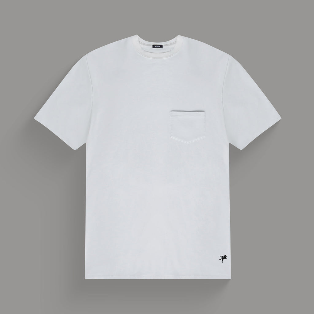 Tags:(6'0" - 180 lbs|Medium) custom t-shirt tee model Tyler in White