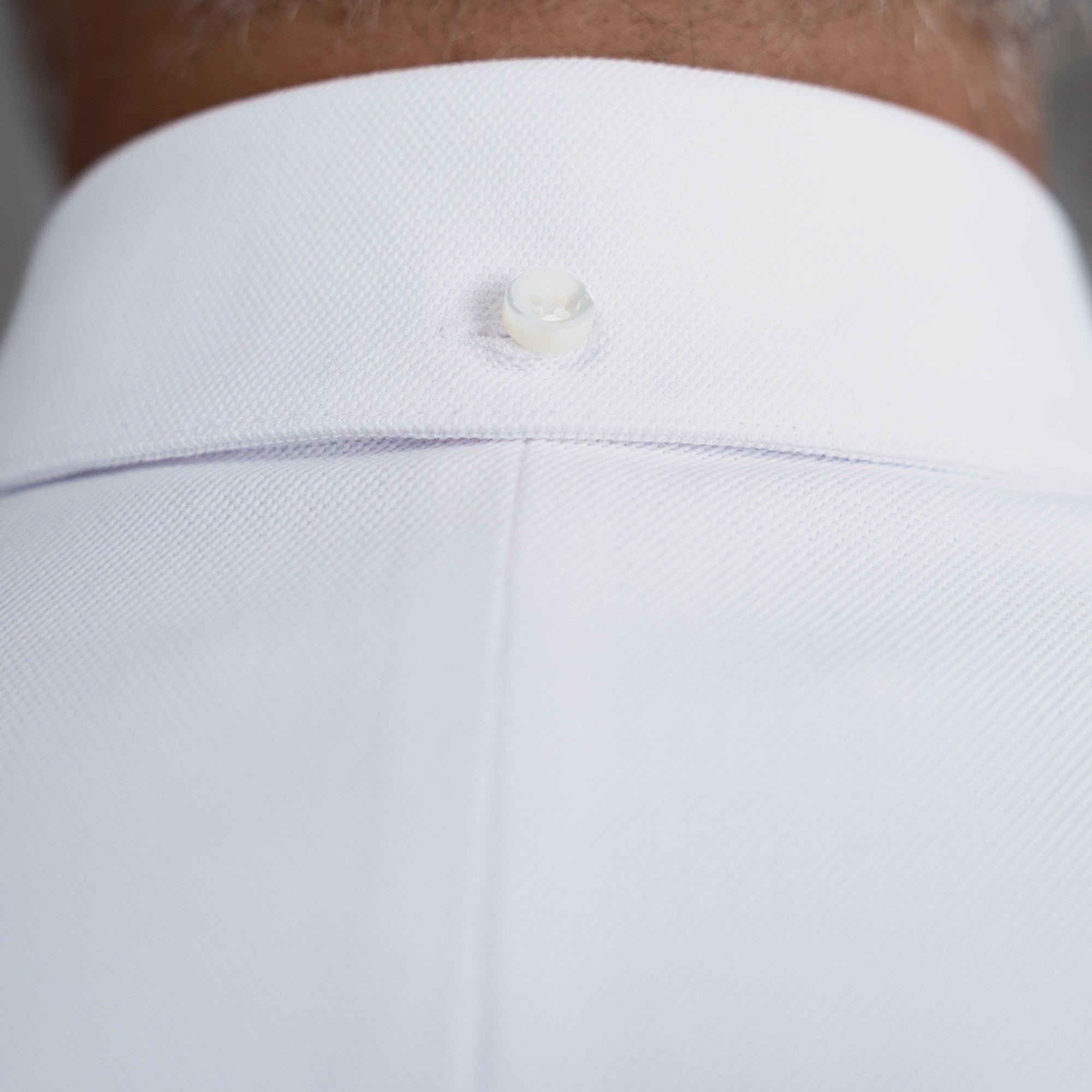 Custom Bespoke Tailored Mercer Shirt model Guillermo in White