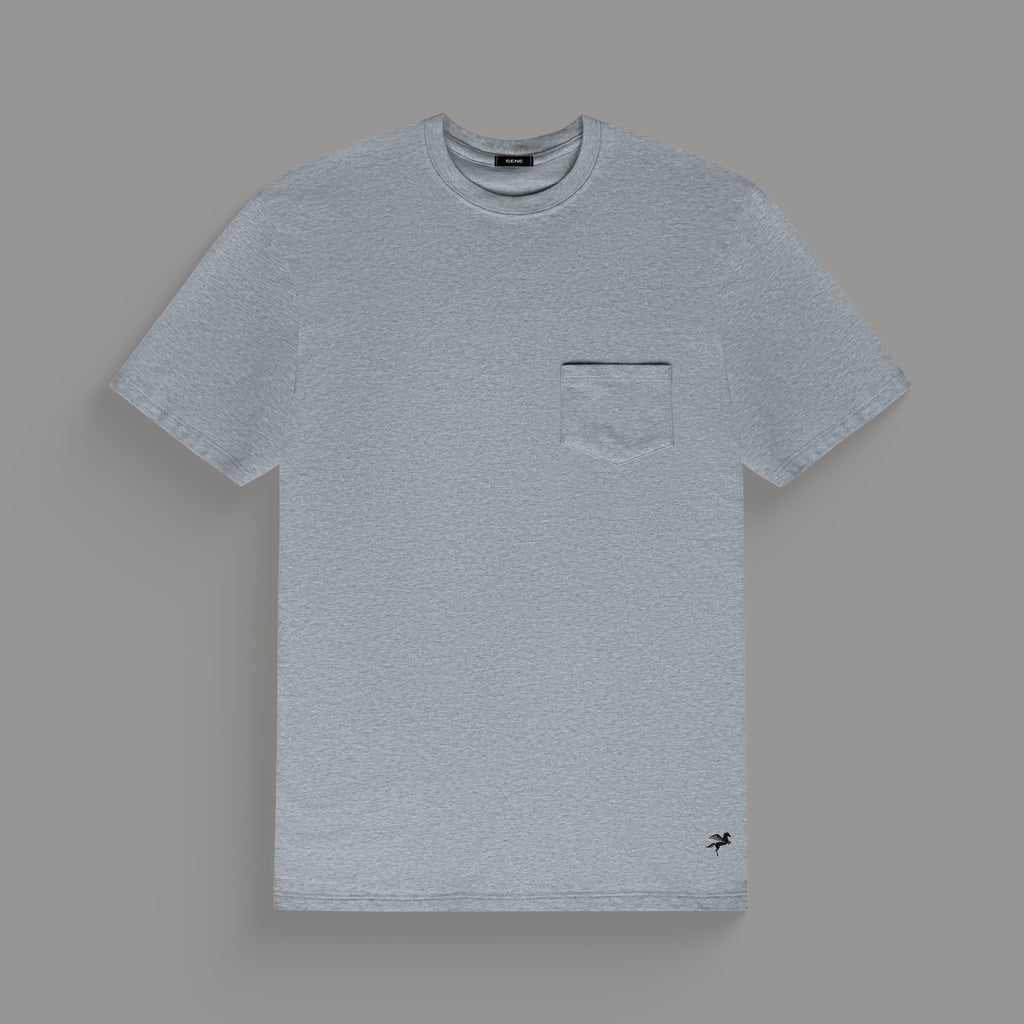 Tags:(6'0" - 180 lbs|Medium) custom t-shirt tee model Tyler in Heather Gray