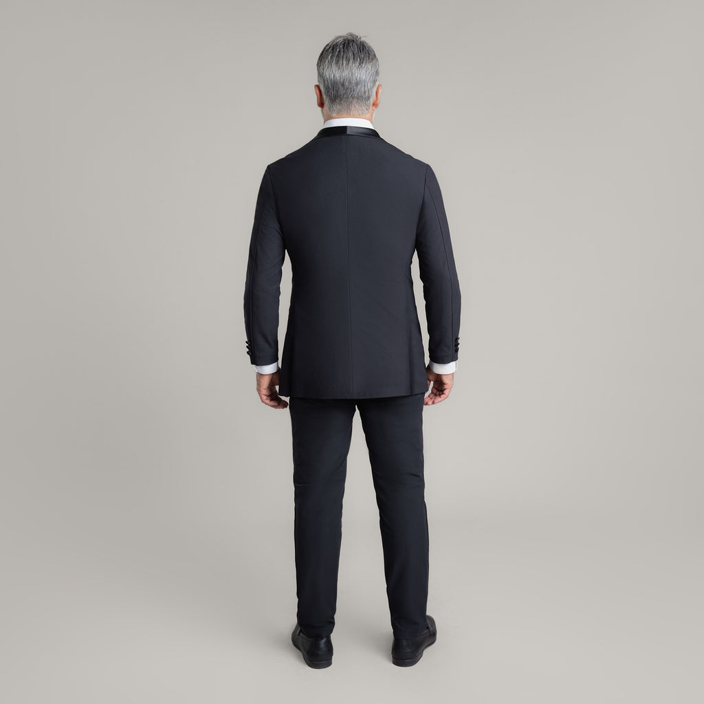 Custom Shawl Collar Tuxedo model Guillermo in Black