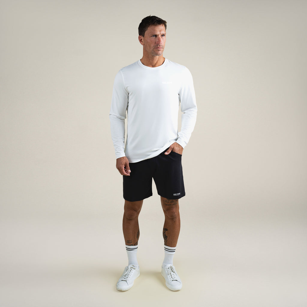 Tags:(6'0" - 180 lbs|Medium) custom t-shirt tee model Tyler in White