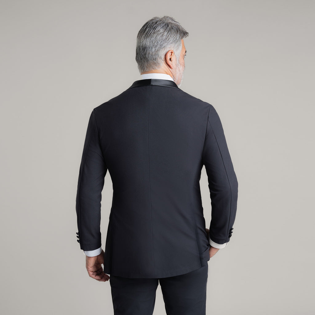 Custom Shawl Collar Tuxedo model Guillermo in Black