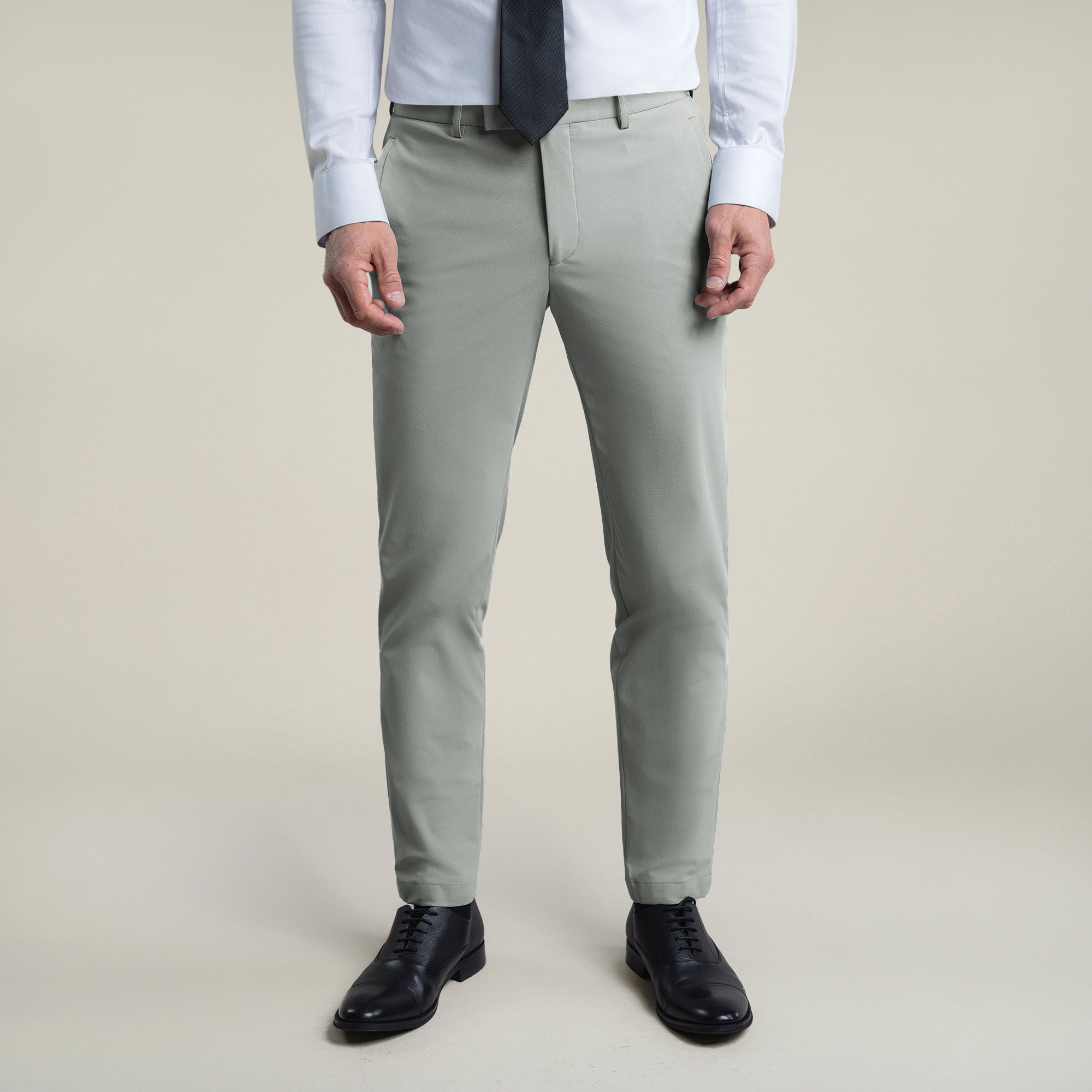 Bespoke custom athleisure technical men's suit model Tyler in Sterling