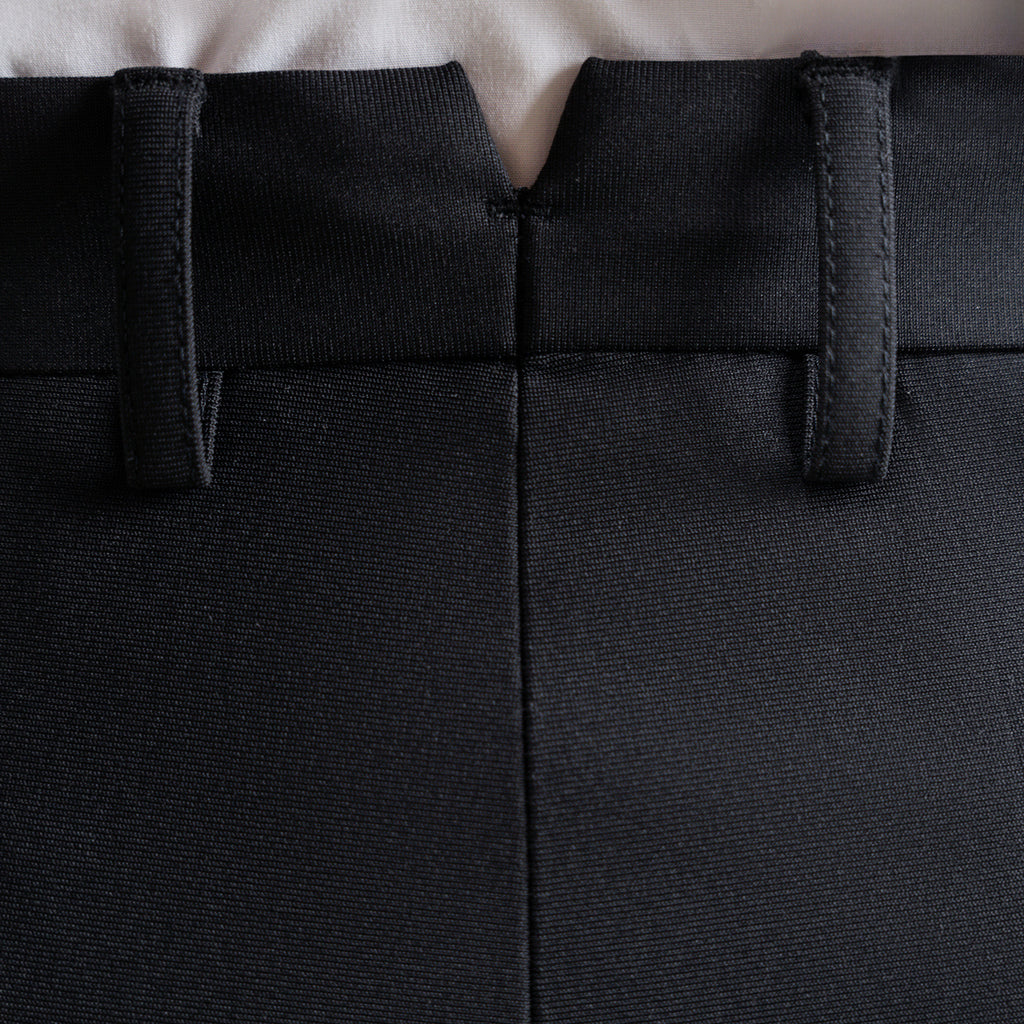 Tags:(6'1"|165) Bespoke custom athleisure technical athletic stretch suit los angeles model Jessey in Black