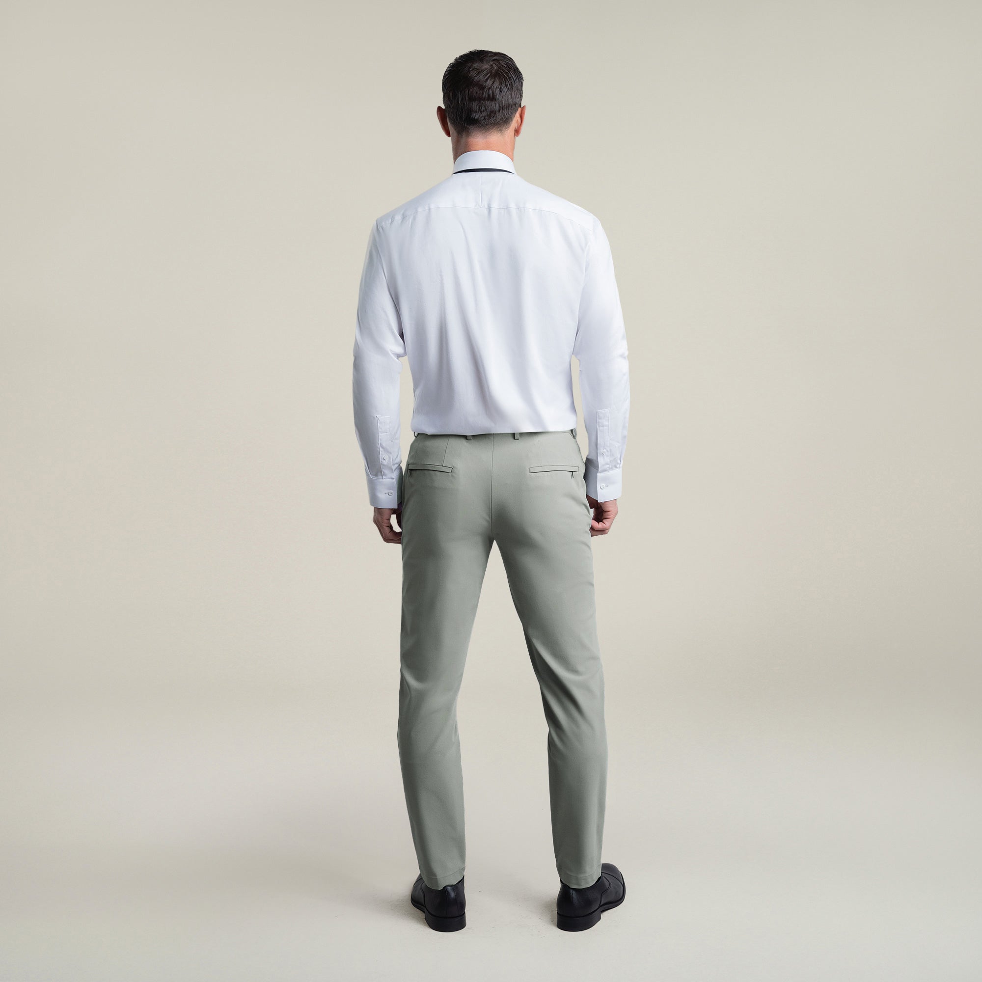 Bespoke custom athleisure technical men's suit model Tyler in Sterling