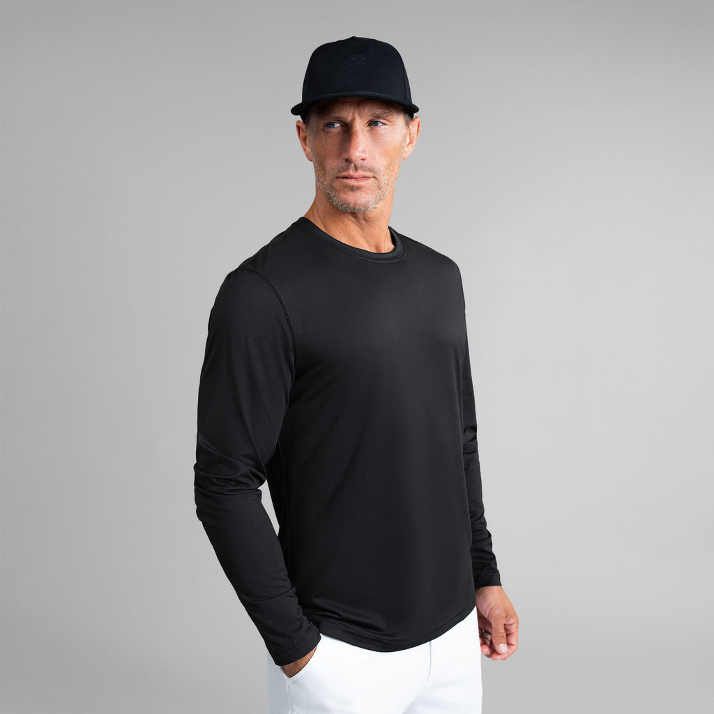 Tags:(6'0"|180 lbs) Custom tee model Tyler in Black