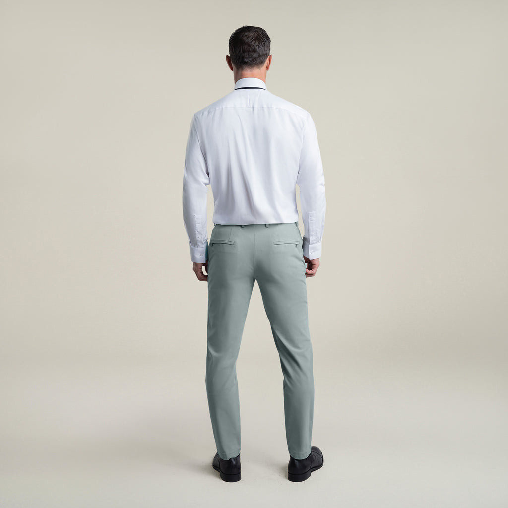 Tags:(6'0"|180 lbs) Bespoke custom athleisure technical men's suit los angeles model Tyler in Wind