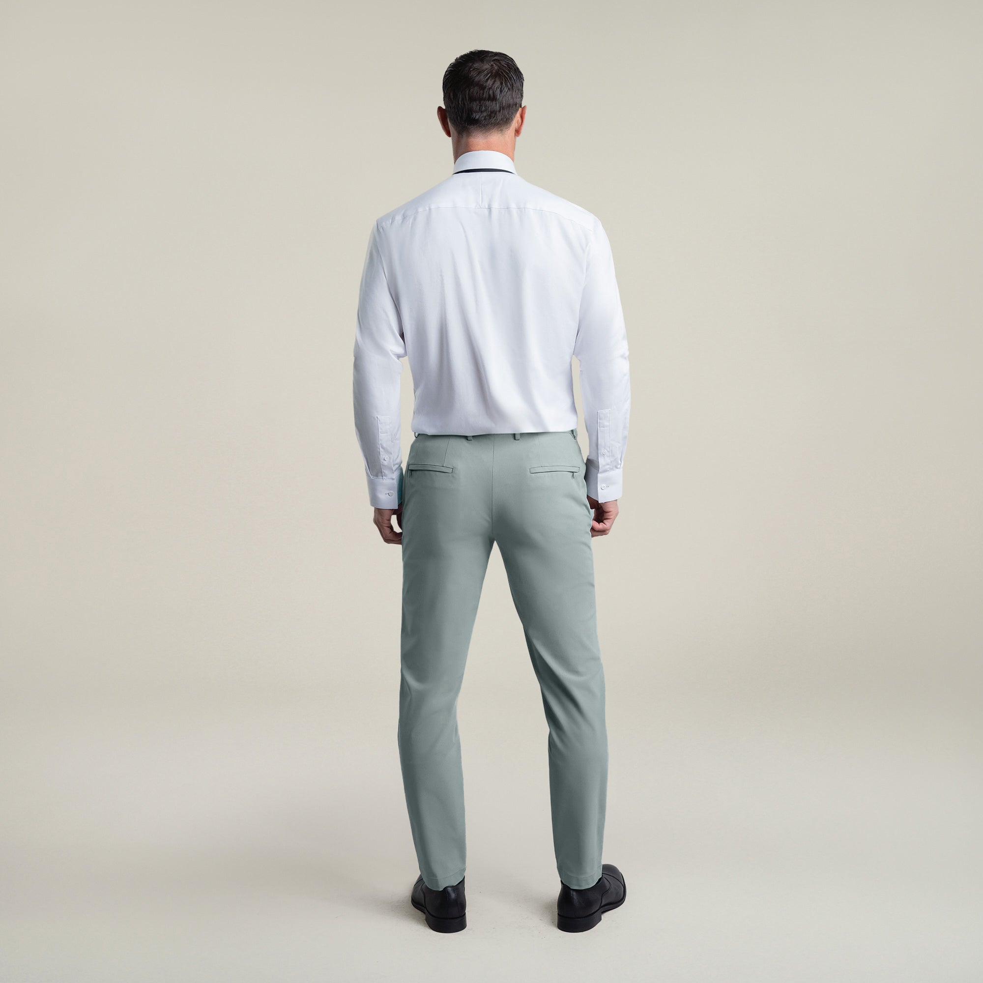 Tags:(6'0"|180 lbs) Bespoke custom athleisure technical men's suit los angeles model Tyler in Wind